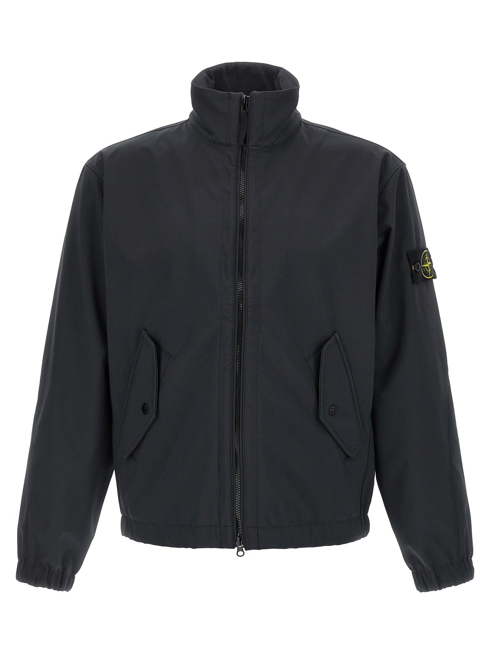 Stone Island 4100022 Light Soft Shell-R e.Dye Technology Jacket Black