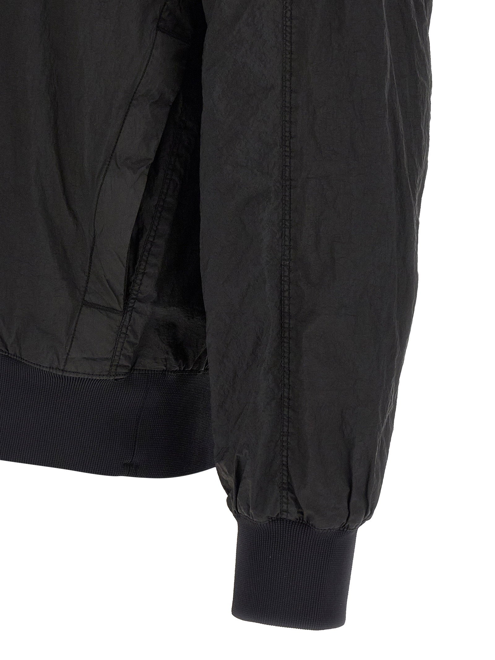 Stone Island 4100064 Nylon Metal Watro-TC Stand Collar Jack Zwart-thumbmail-4
