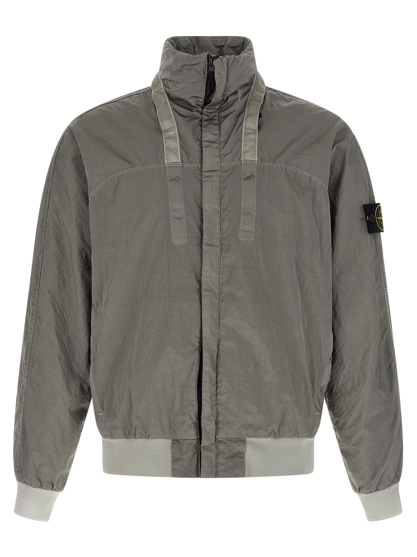 Stone Island Nylon Metal Watro-TC ECONYL® Regenerated Bomber Pearl Grey