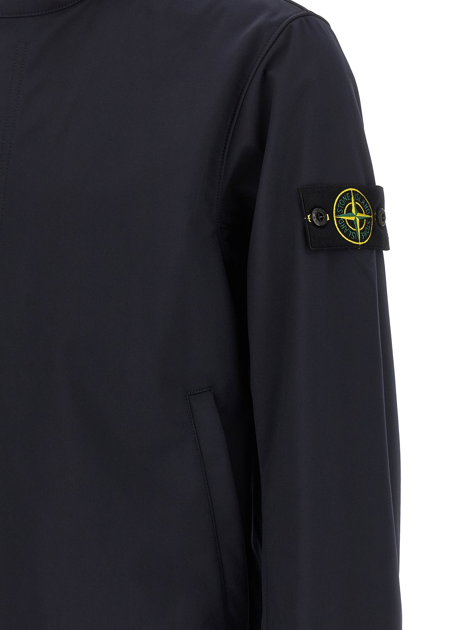 Stone Island 4100118 Light Soft Shell-R e.Dye Jacket Zwart-thumbmail-4