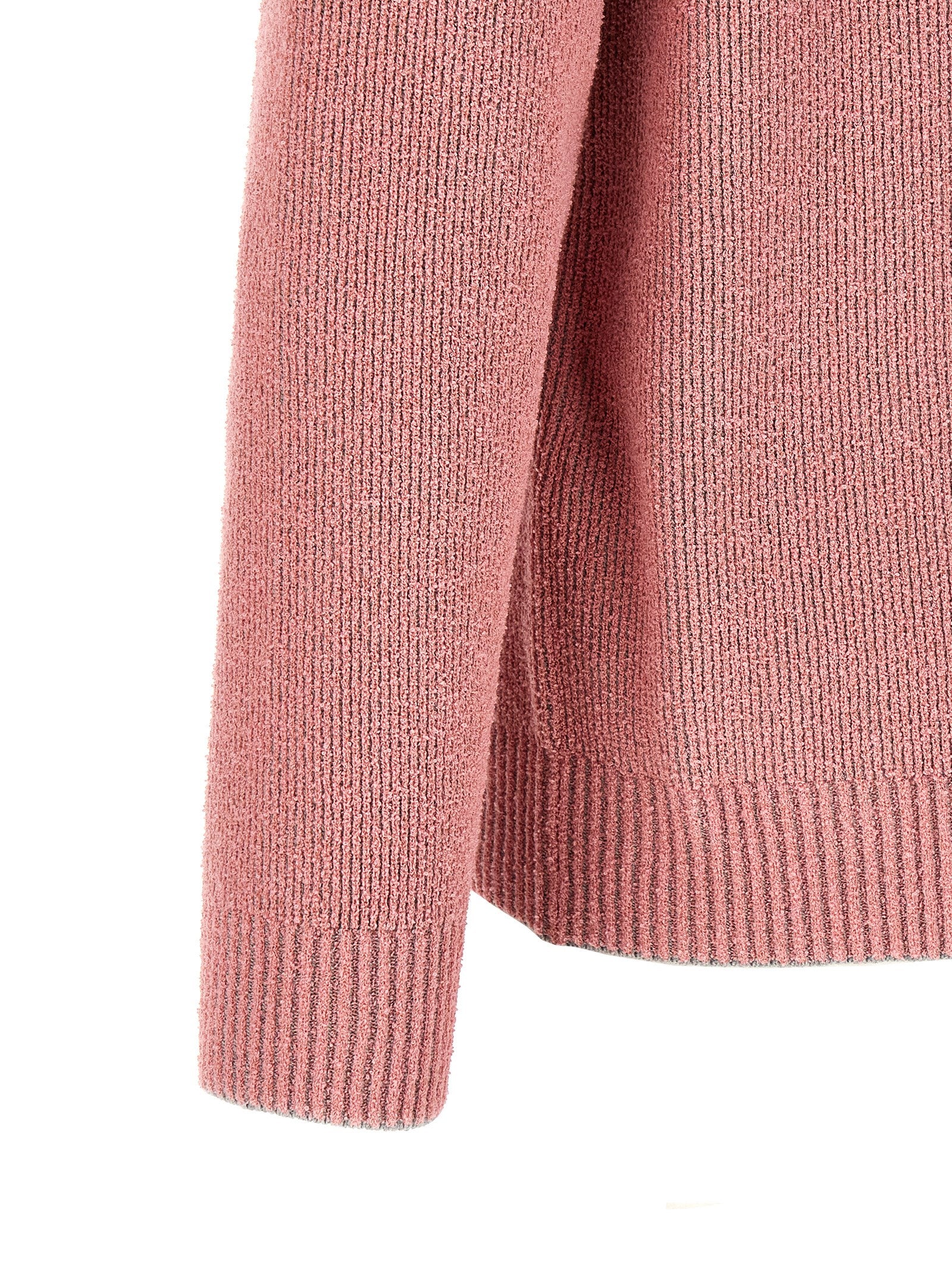 Stone Island 5100033 Plated Rib Cotton Bouclé Sweater Roze-thumbmail-4