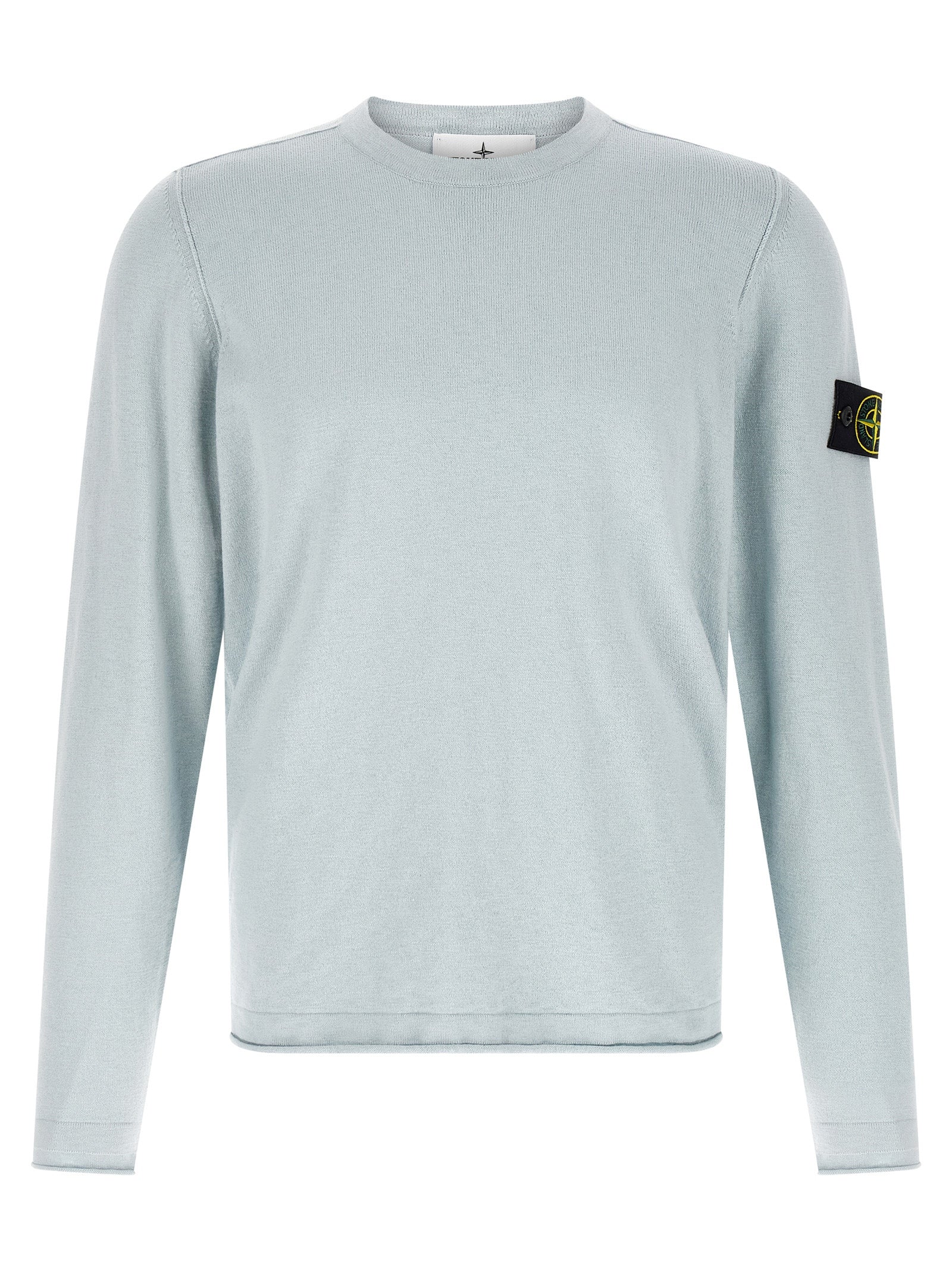 Stone Island 5100052 Organic Cotton With Nylon Sweater Lichtblauw
