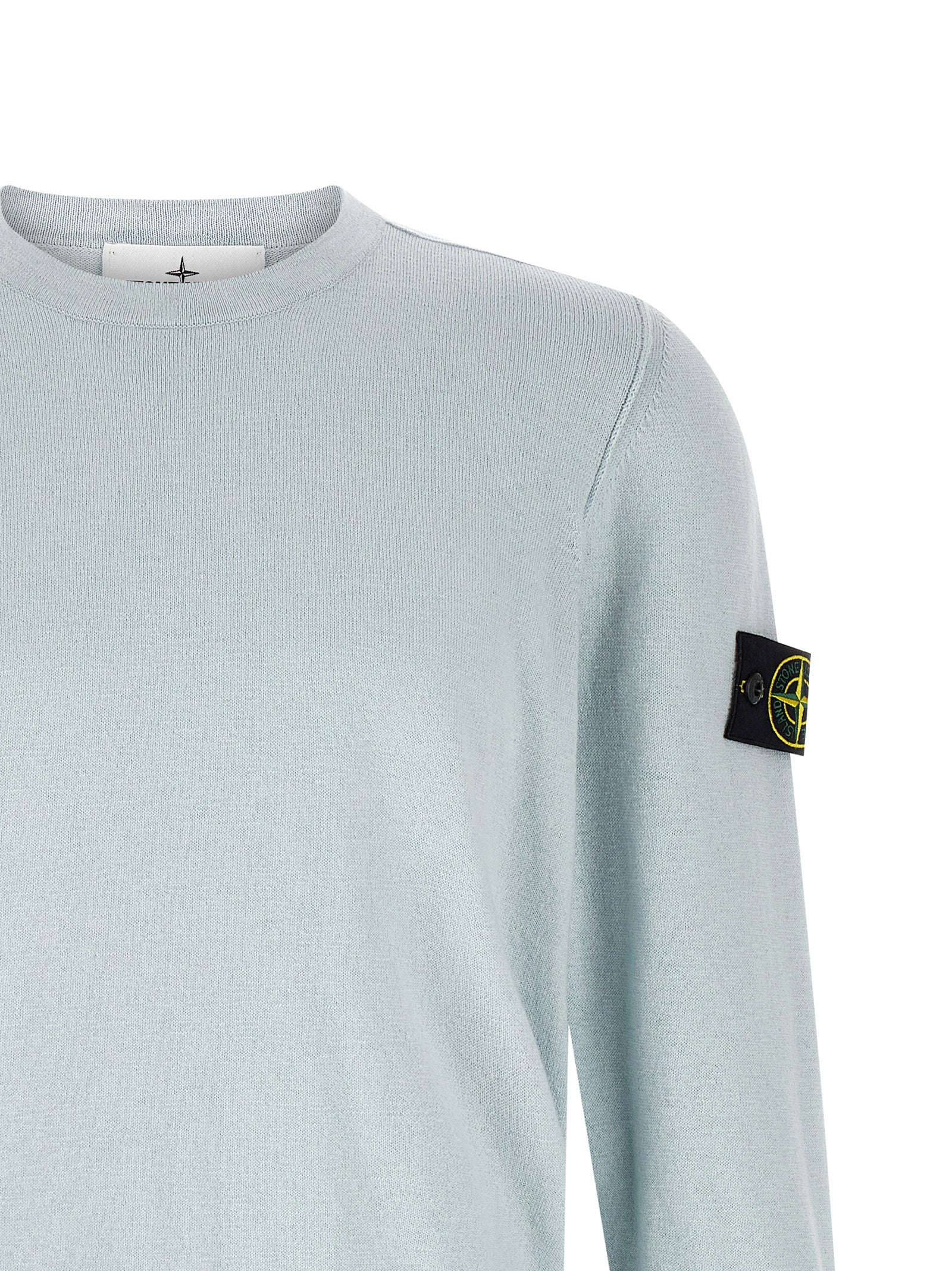 Stone Island 5100052 Organic Cotton With Nylon Sweater Lichtblauw-thumbmail-3