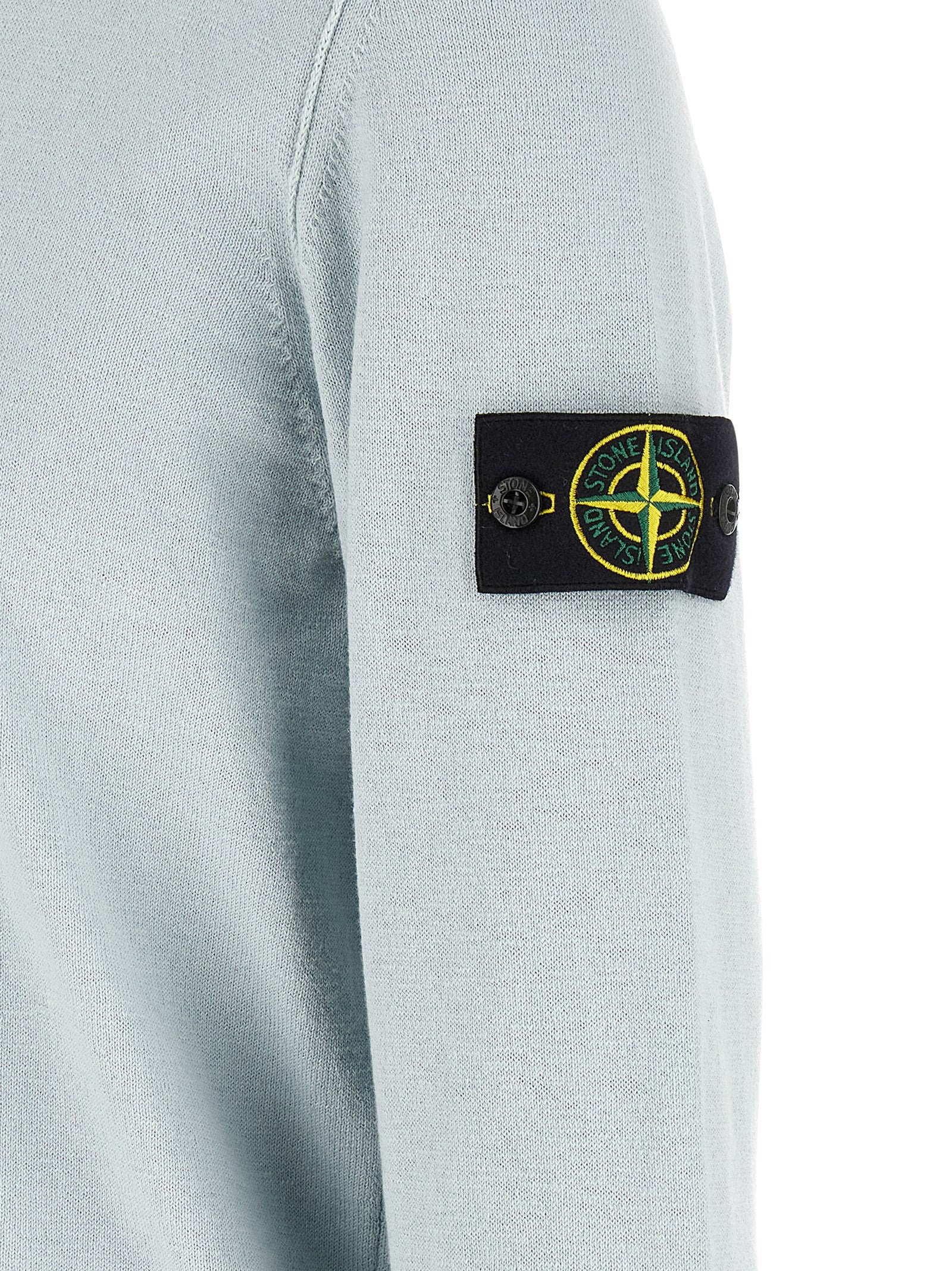Stone Island 5100052 Organic Cotton With Nylon Sweater Lichtblauw-thumbmail-5