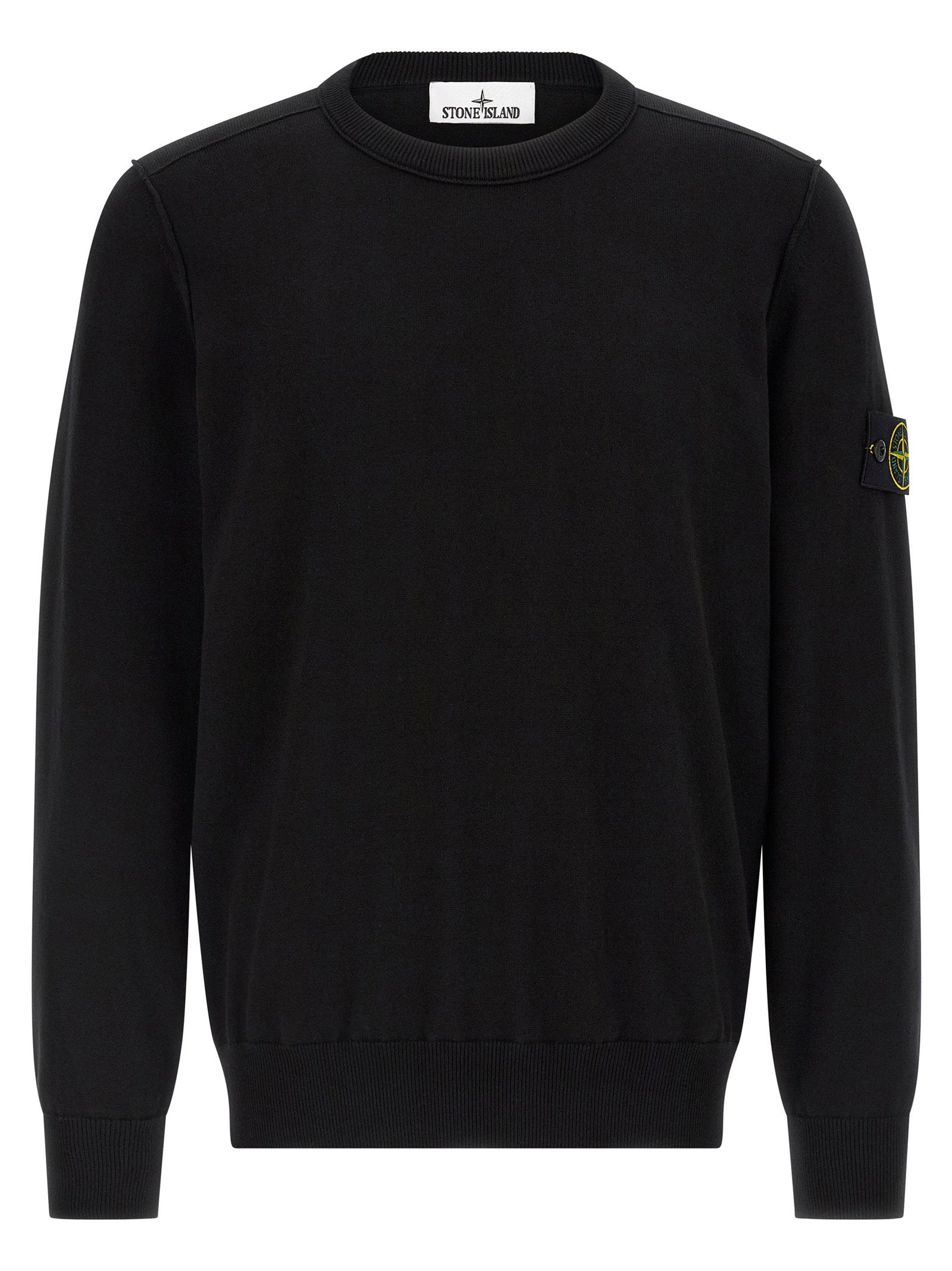 Stone Island 5100053 Soft Organic Cotton Crewneck Trui Zwart-thumbmail-1