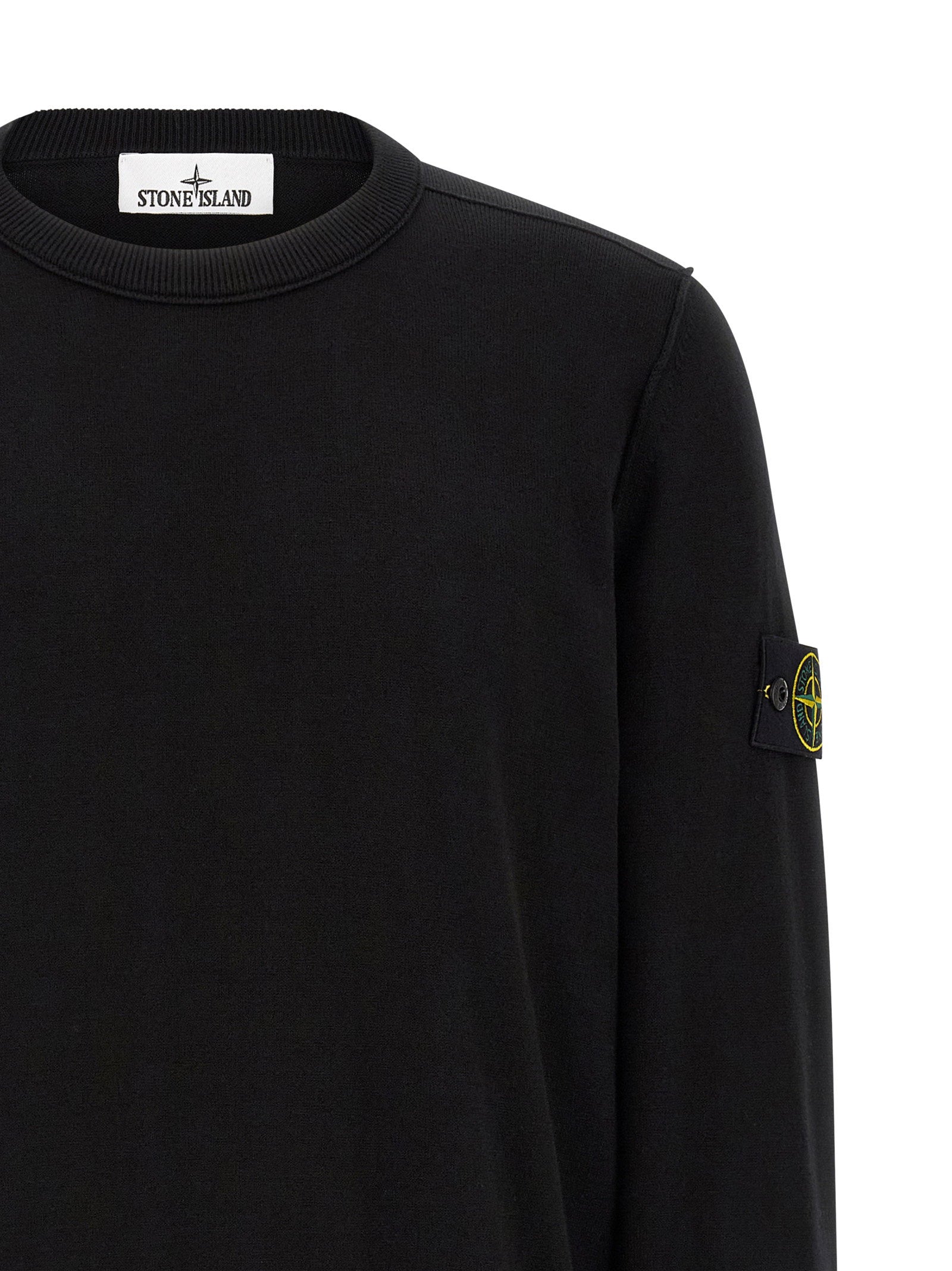 Stone Island 5100053 Soft Organic Cotton Crewneck Trui Zwart-thumbmail-3