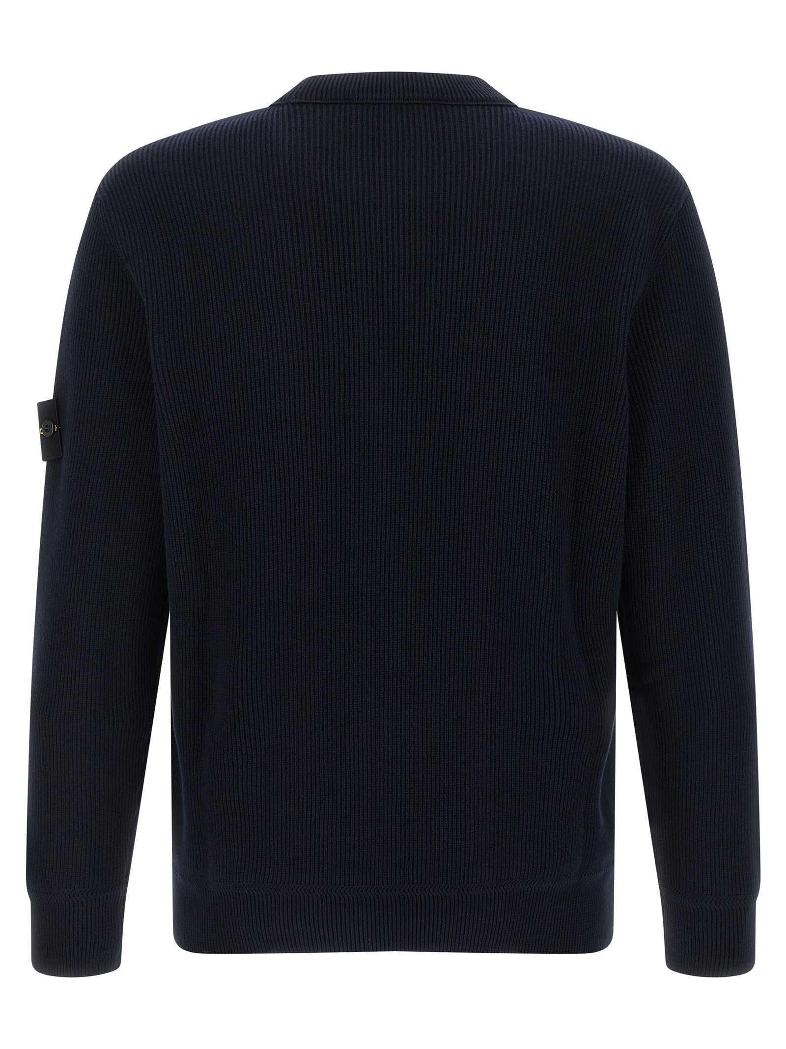 Stone Island 5100154 Ribbed Soft Organic Cotton Sweater Zwart-thumbmail-2