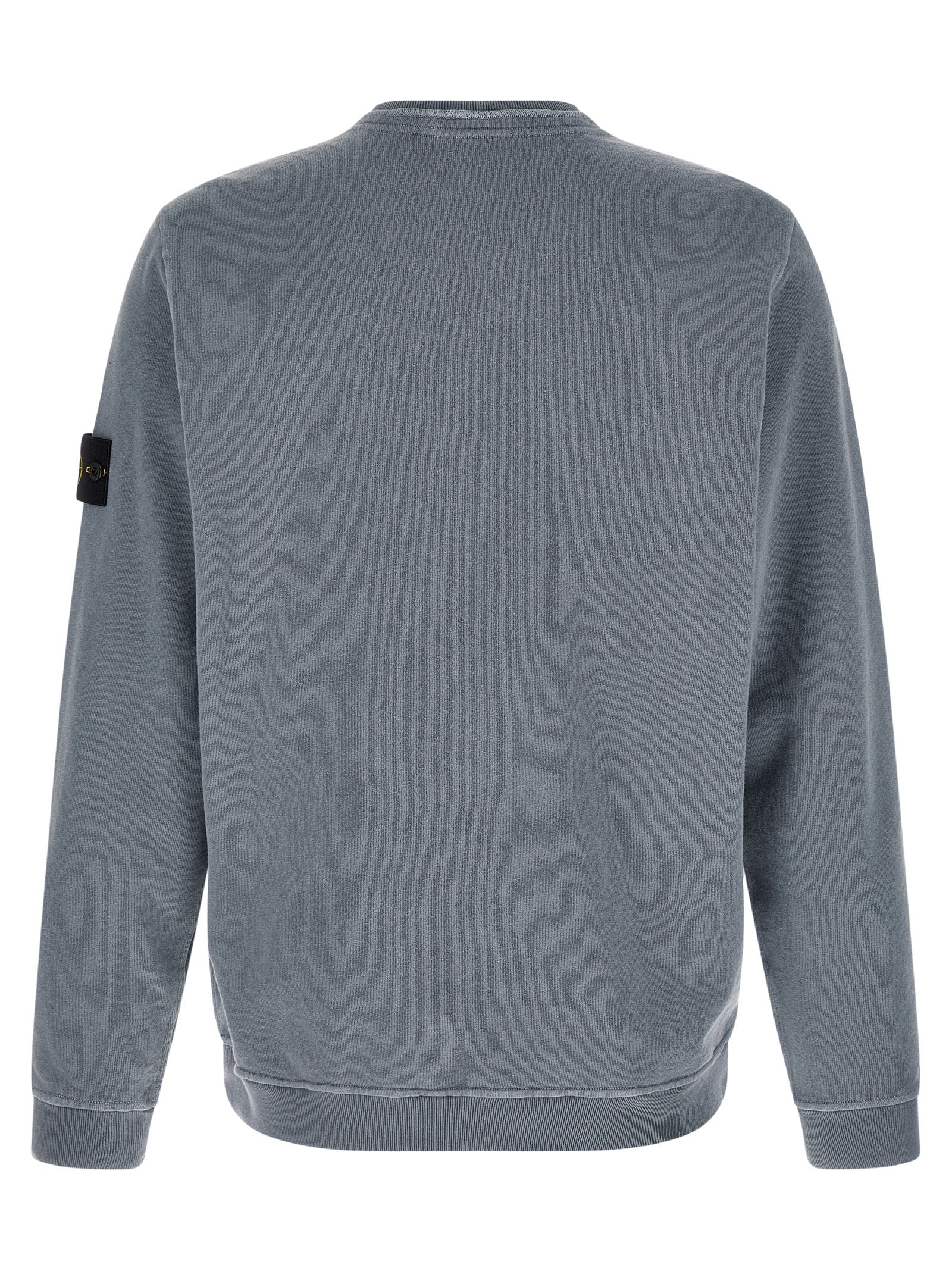 Stone Island Brushed Cotton Sweatshirt Delavé Grey