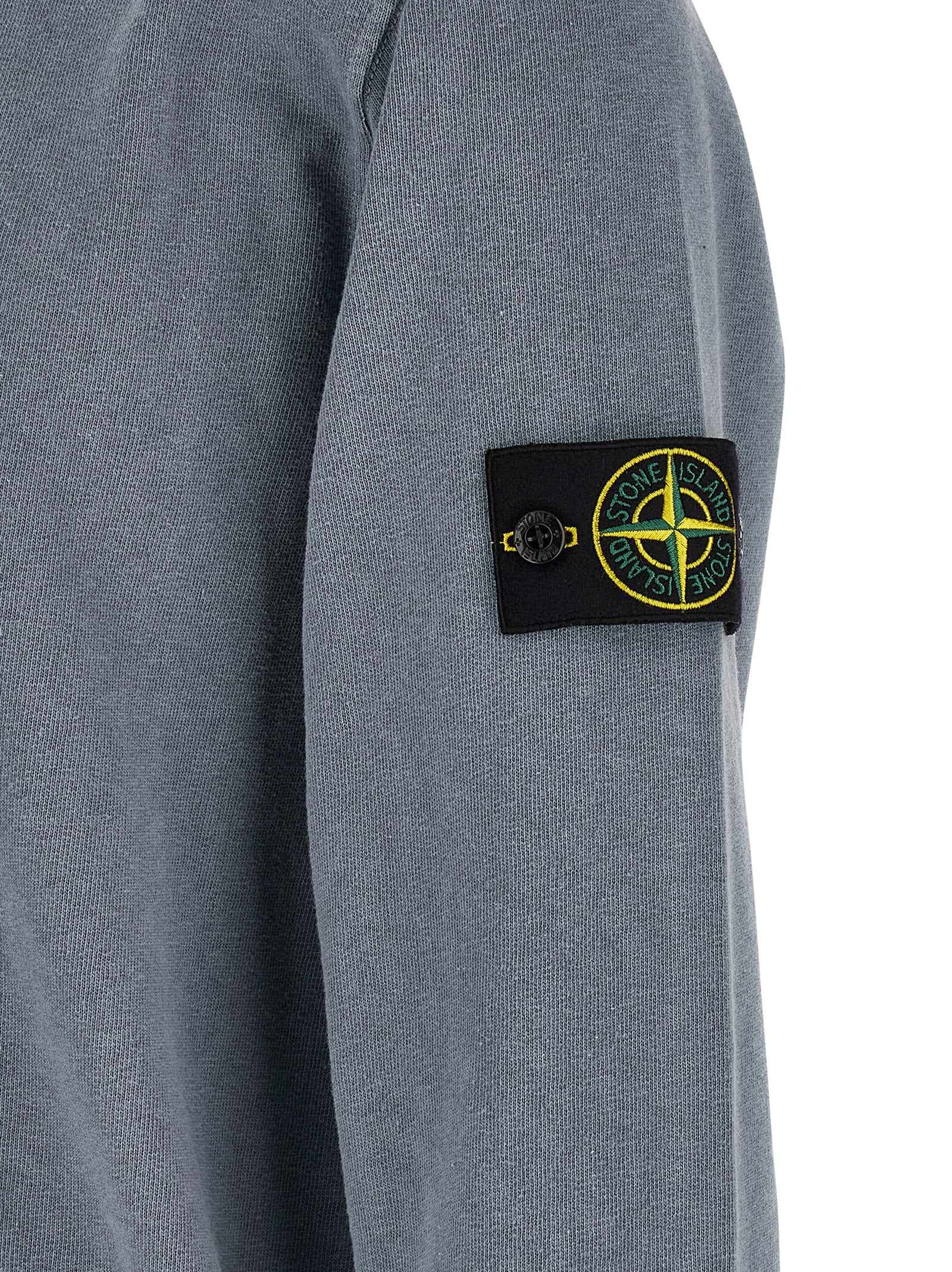 Stone Island 6100034 Brushed Cotton Délavé Sweatshirt Grijsblauw-thumbmail-5