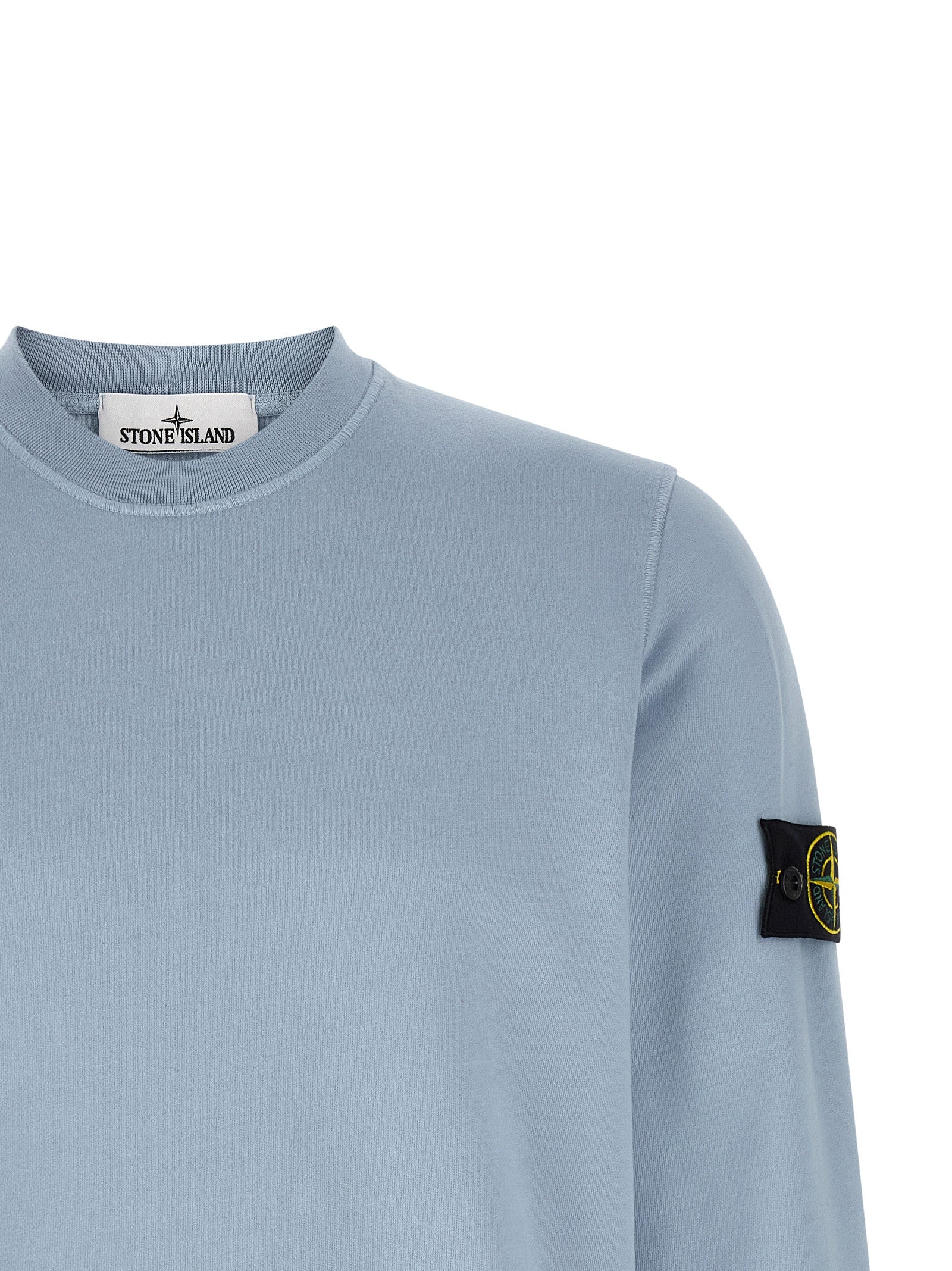 Stone Island 6100060 Garment Dyed Sweatshirt Light Blue-thumbmail-3