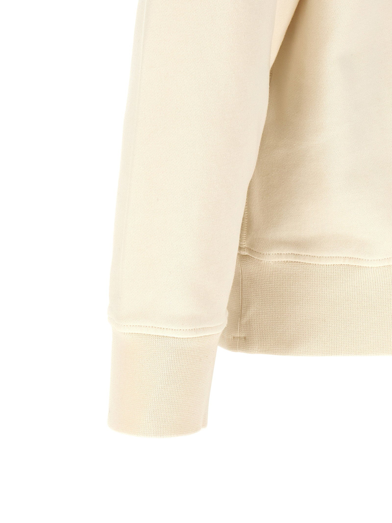 Stone Island sweatshirt ivoor, detail Compass-badge mouw