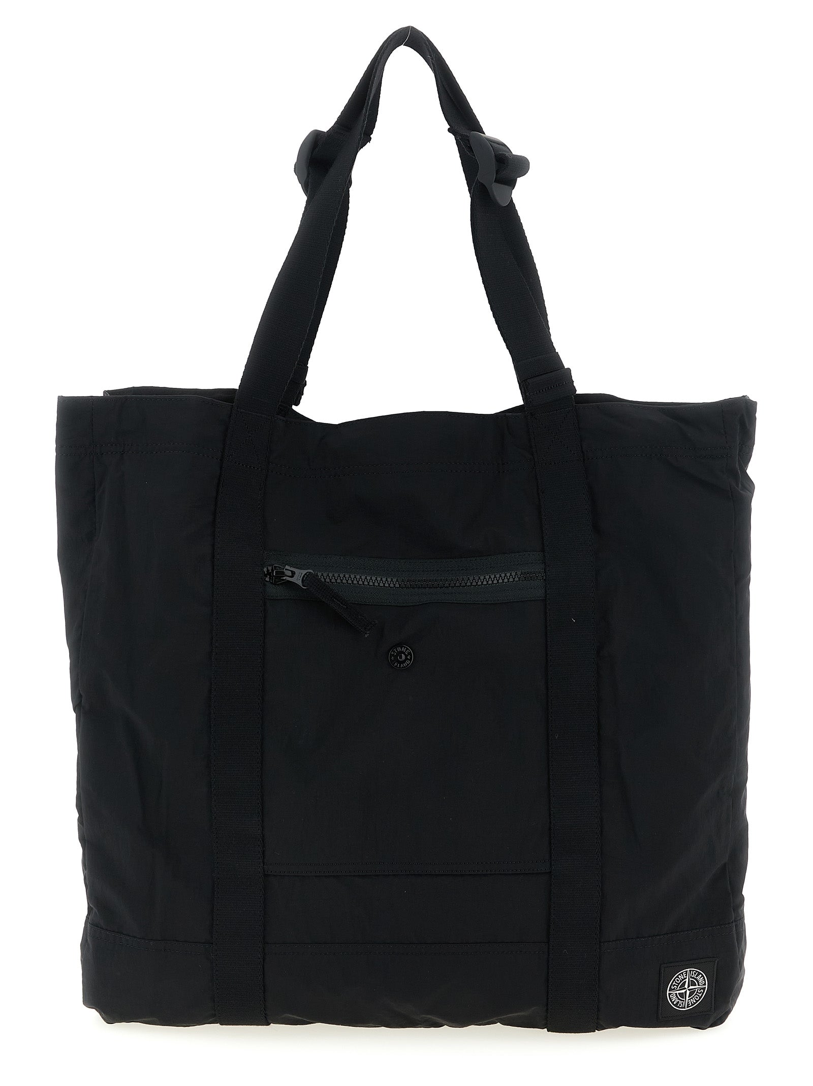 Stone Island Nylon Metal ECONYL Tote Bag Black