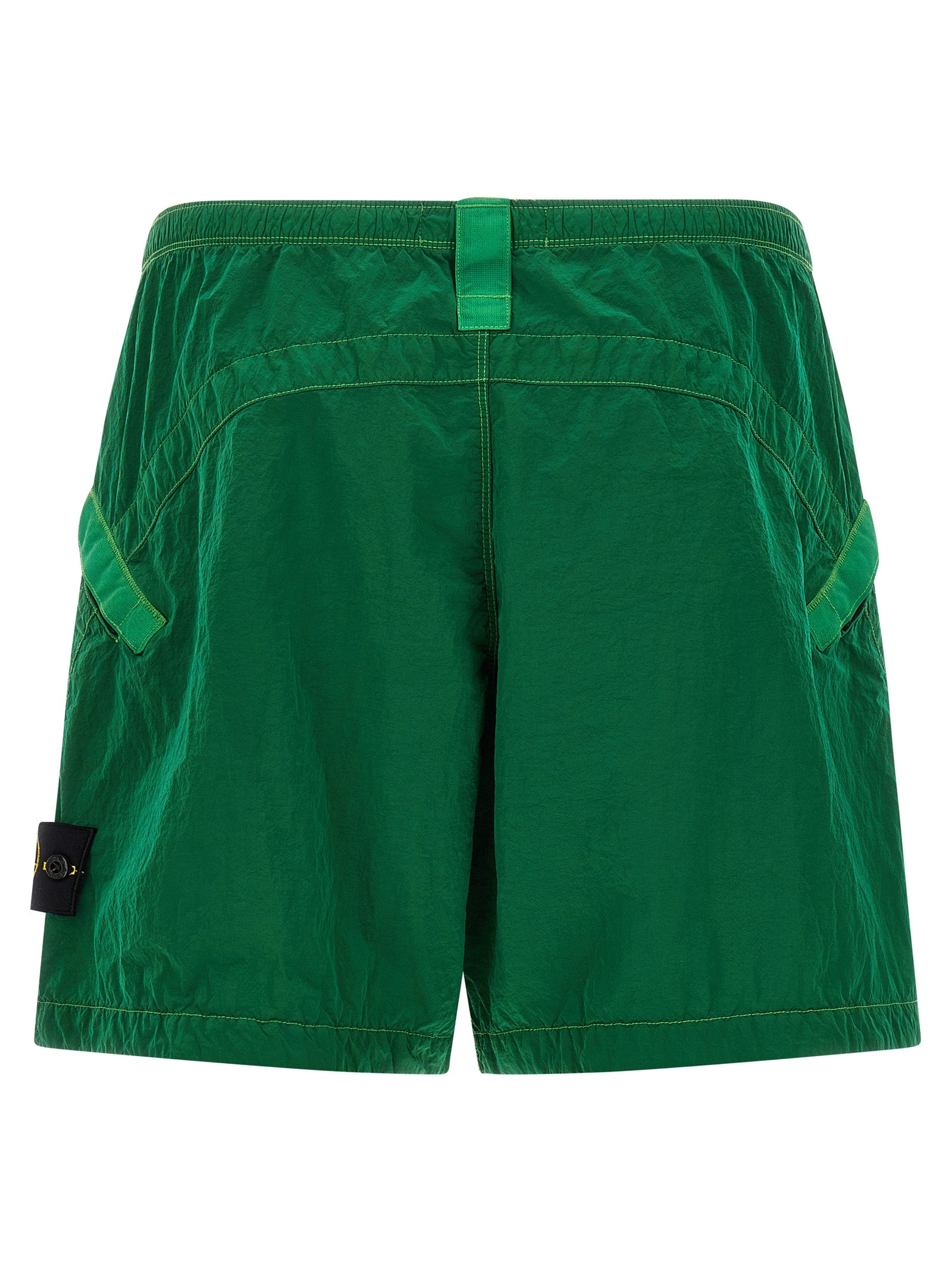 Stone Island L100008 Nylon Metal Bermuda Shorts Green
