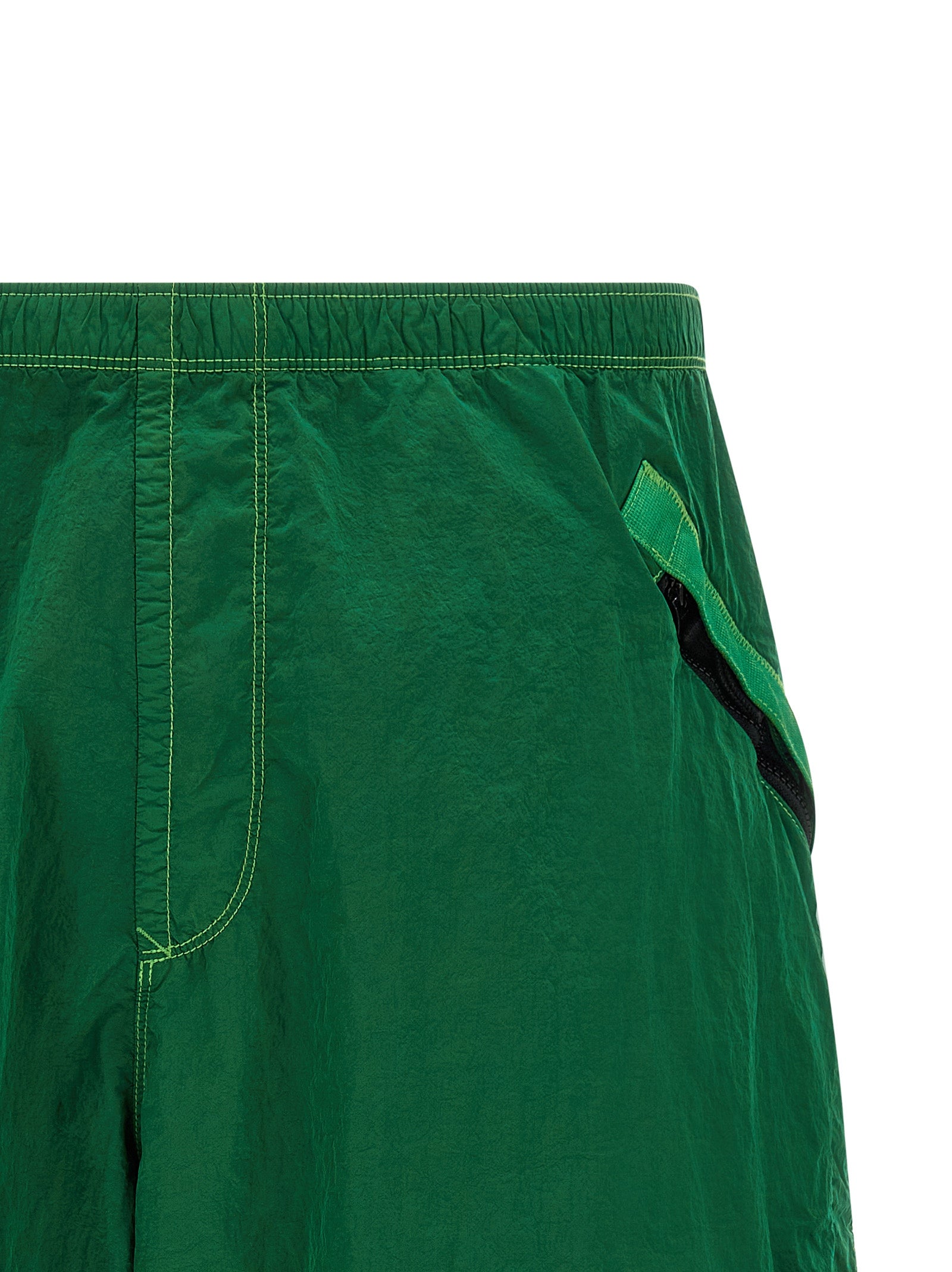 Stone Island L100008 Nylon Metal Bermuda Shorts Green-3