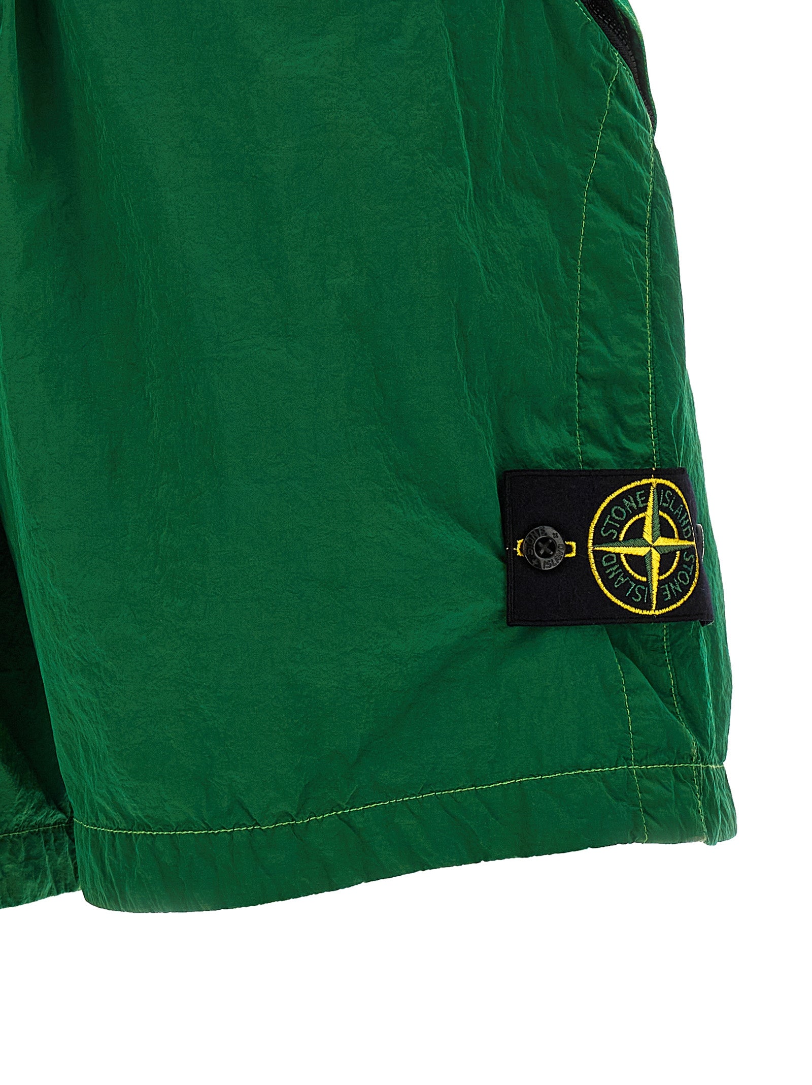 Stone Island L100008 Nylon Metal Bermuda Shorts Green-4