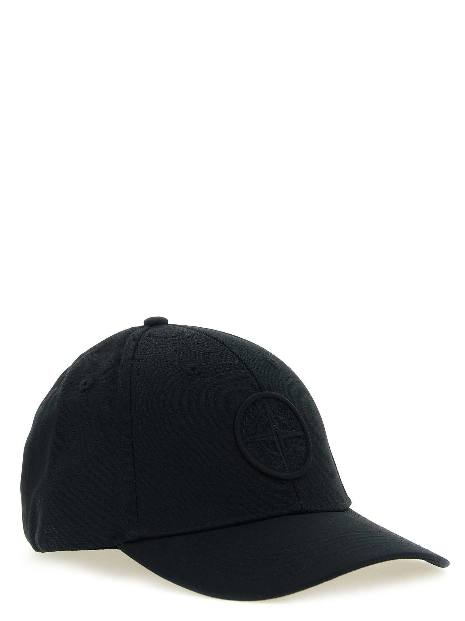Stone Island 9100013 baseball cap zwart - zijaanzicht met ventilatie-oogjes