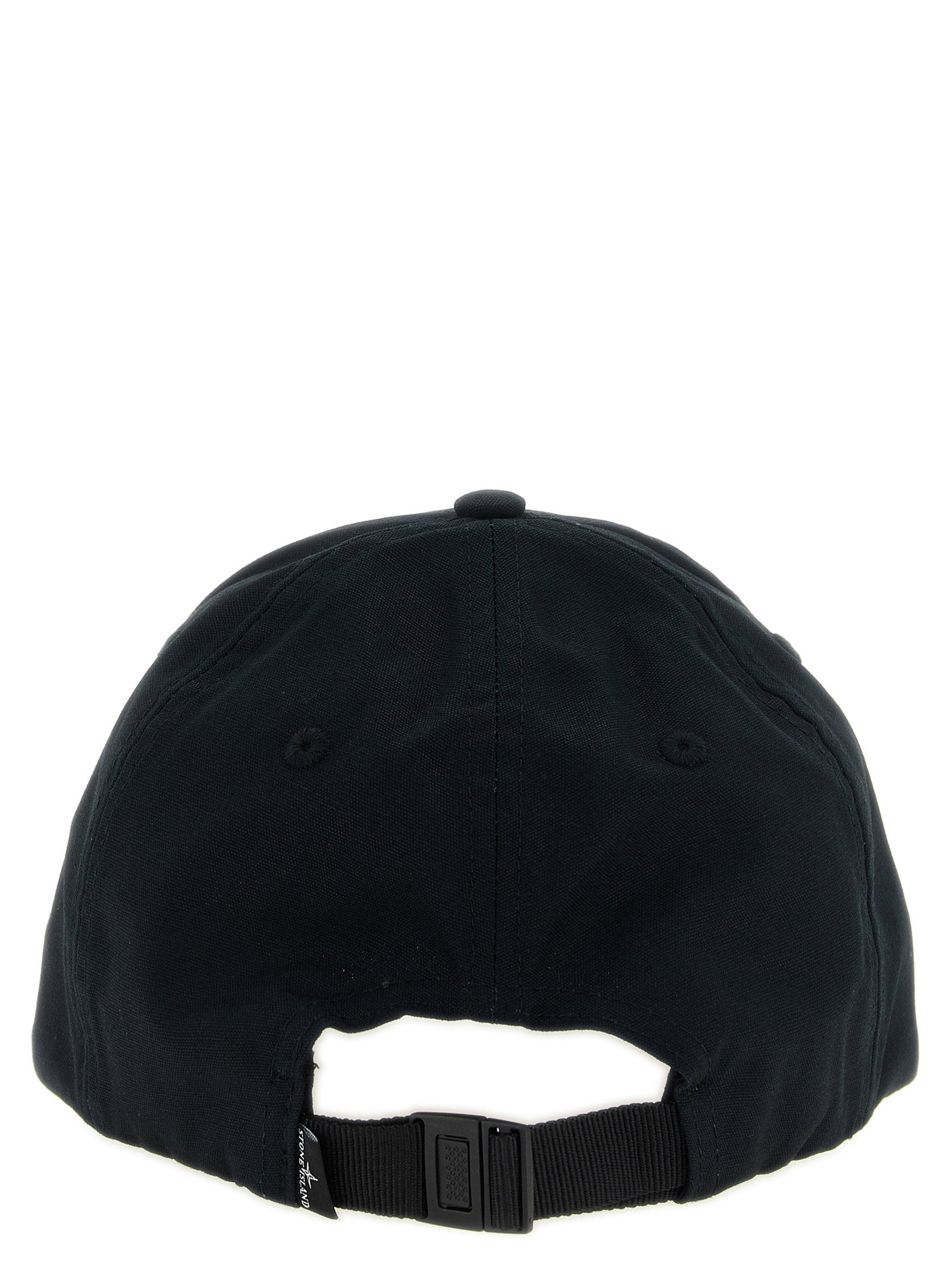 Stone Island 9100013 baseball cap zwart - achteraanzicht met verstelbare band