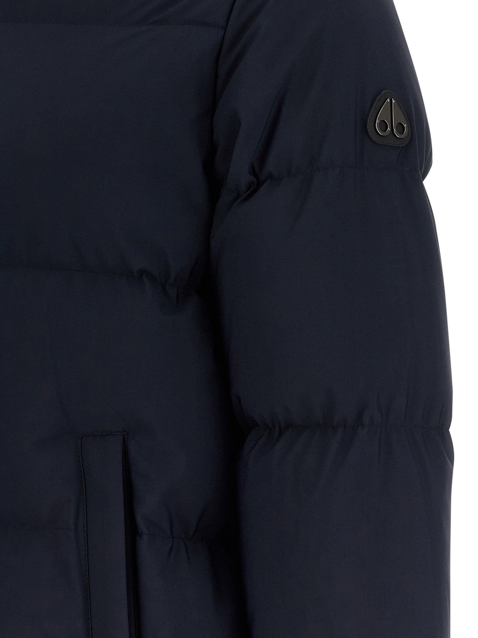 Moose Knuckles Misti donsjack detail van manchet en zoom