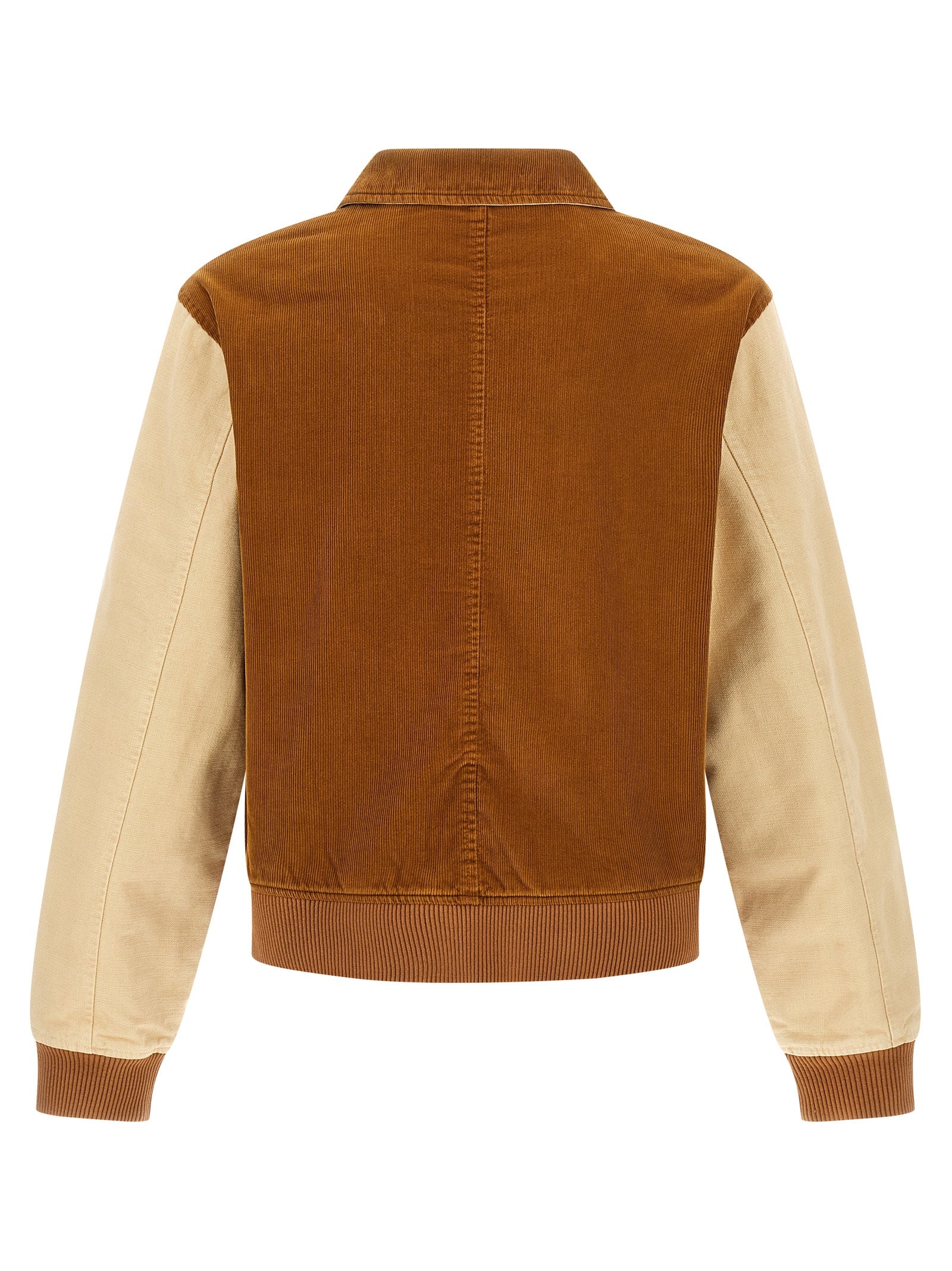 Wales Bonner Homecoming Corduroy Varsity Jacket Brown Sand Jackets Wales Bonner