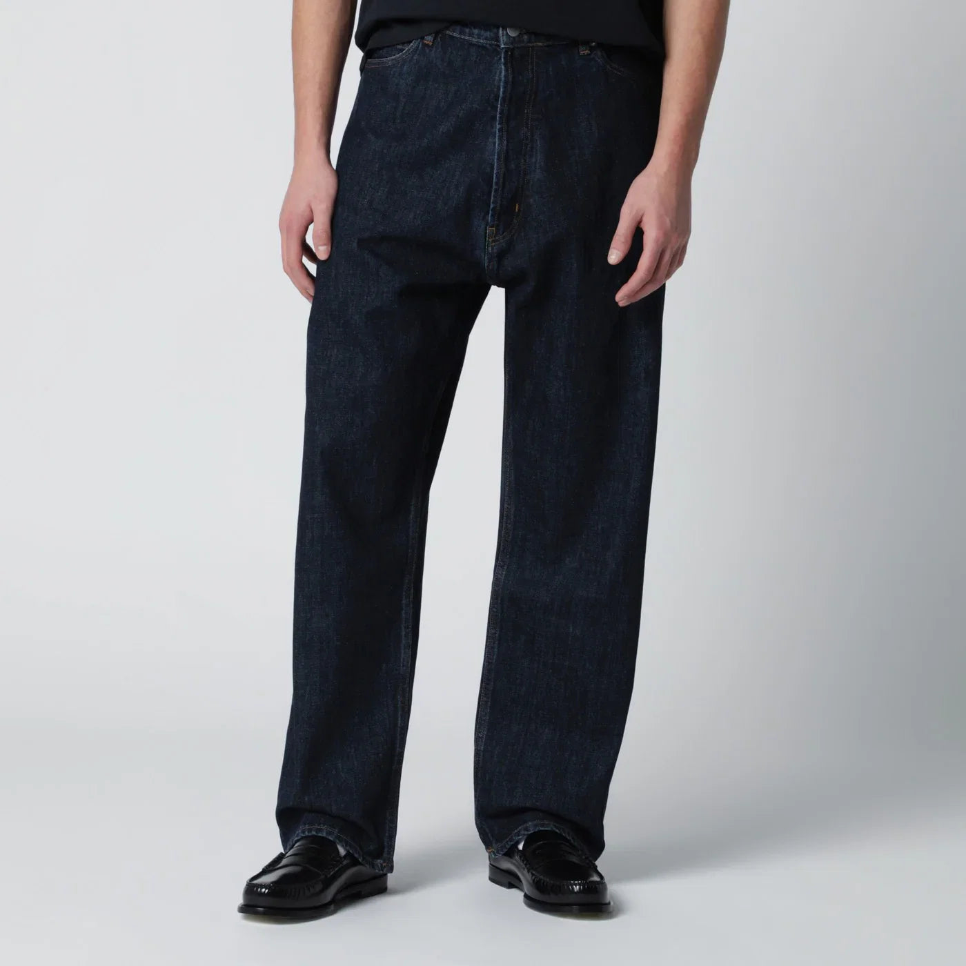 Studio Nicholson Marylebone Wide Fit Jeans Indigo Trousers Studio Nicholson