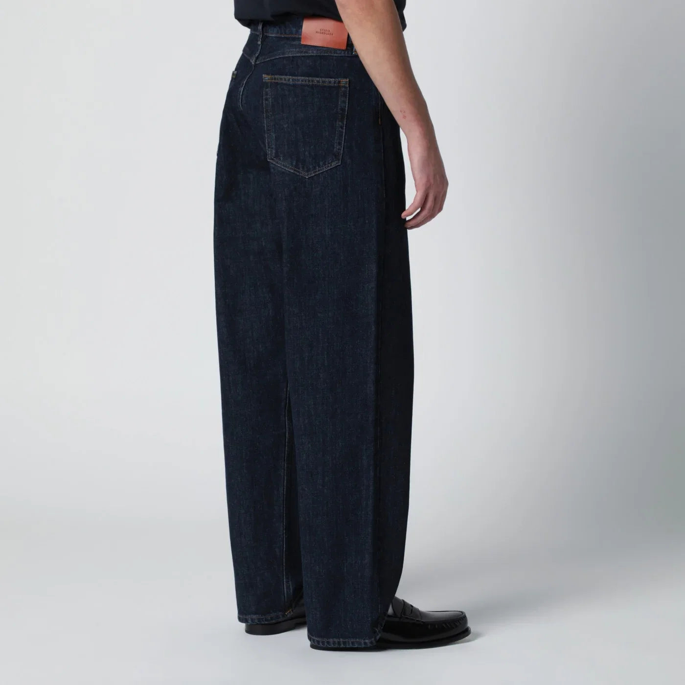 Studio Nicholson Marylebone Wide Fit Jeans Indigo Trousers Studio Nicholson