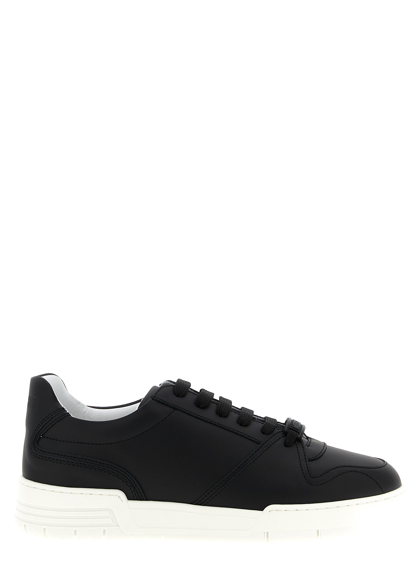 Moschino Kevin Leather Sneakers Black