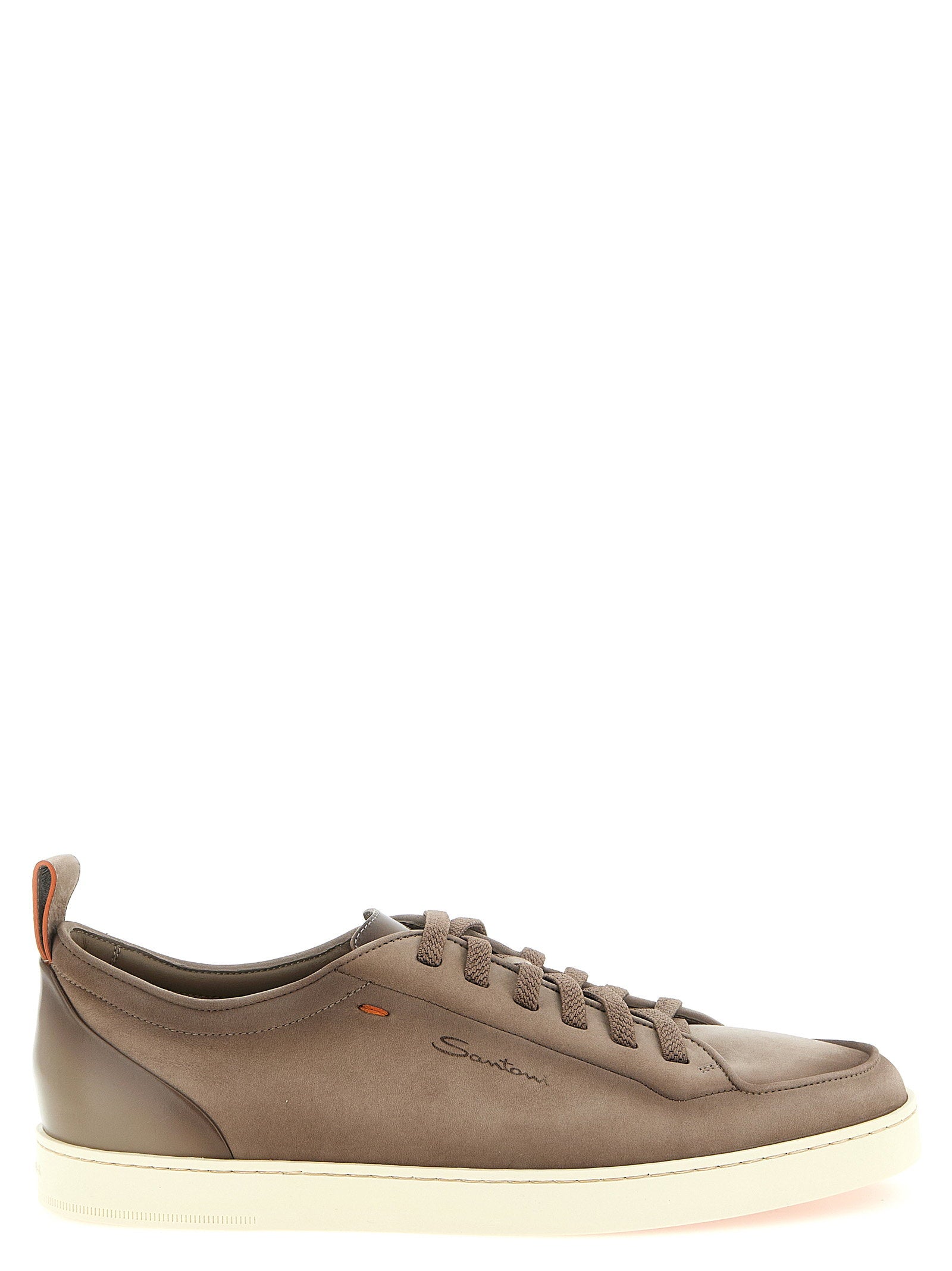 Santoni Montecarlo Suède Sneakers Taupe Sneakers Santoni