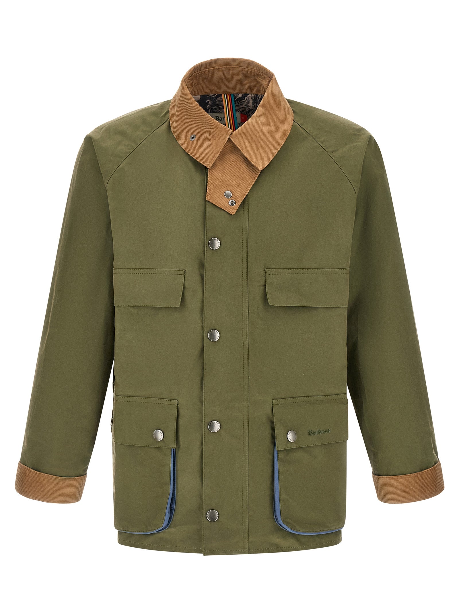 Barbour x Paul Smith Bedale Waxed Cotton Jacket Olive