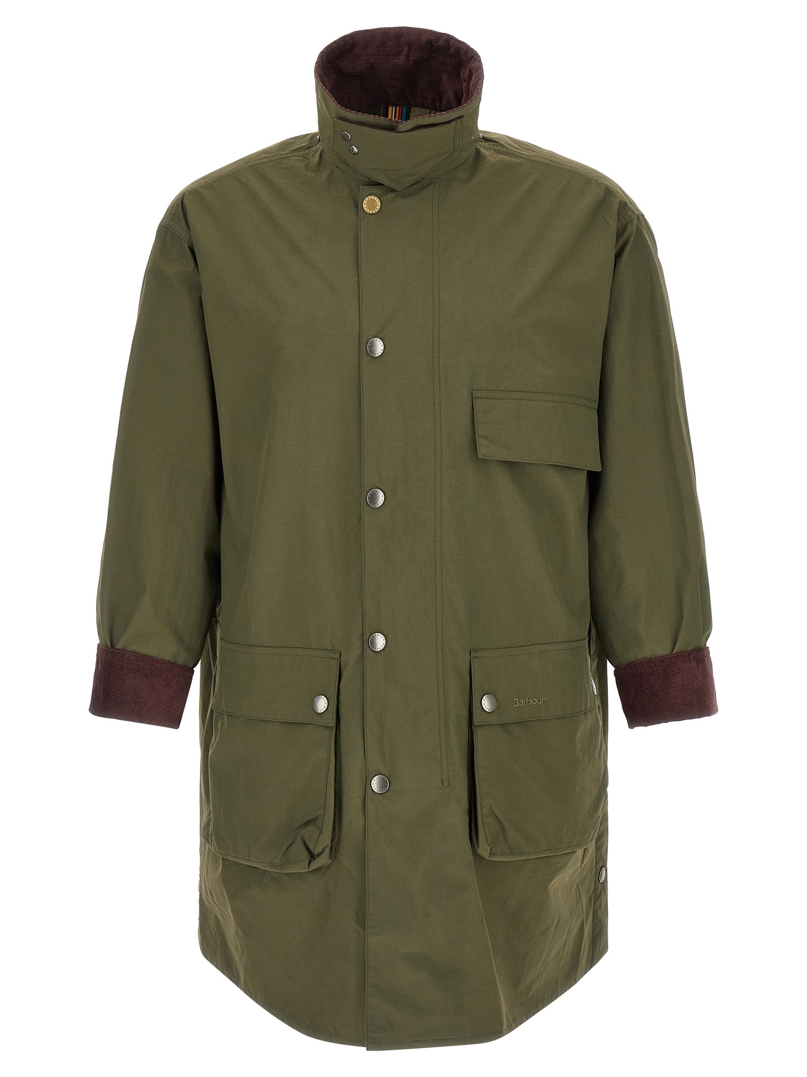 Barbour x Paul Smith Waterproof Parka Jacket Olive