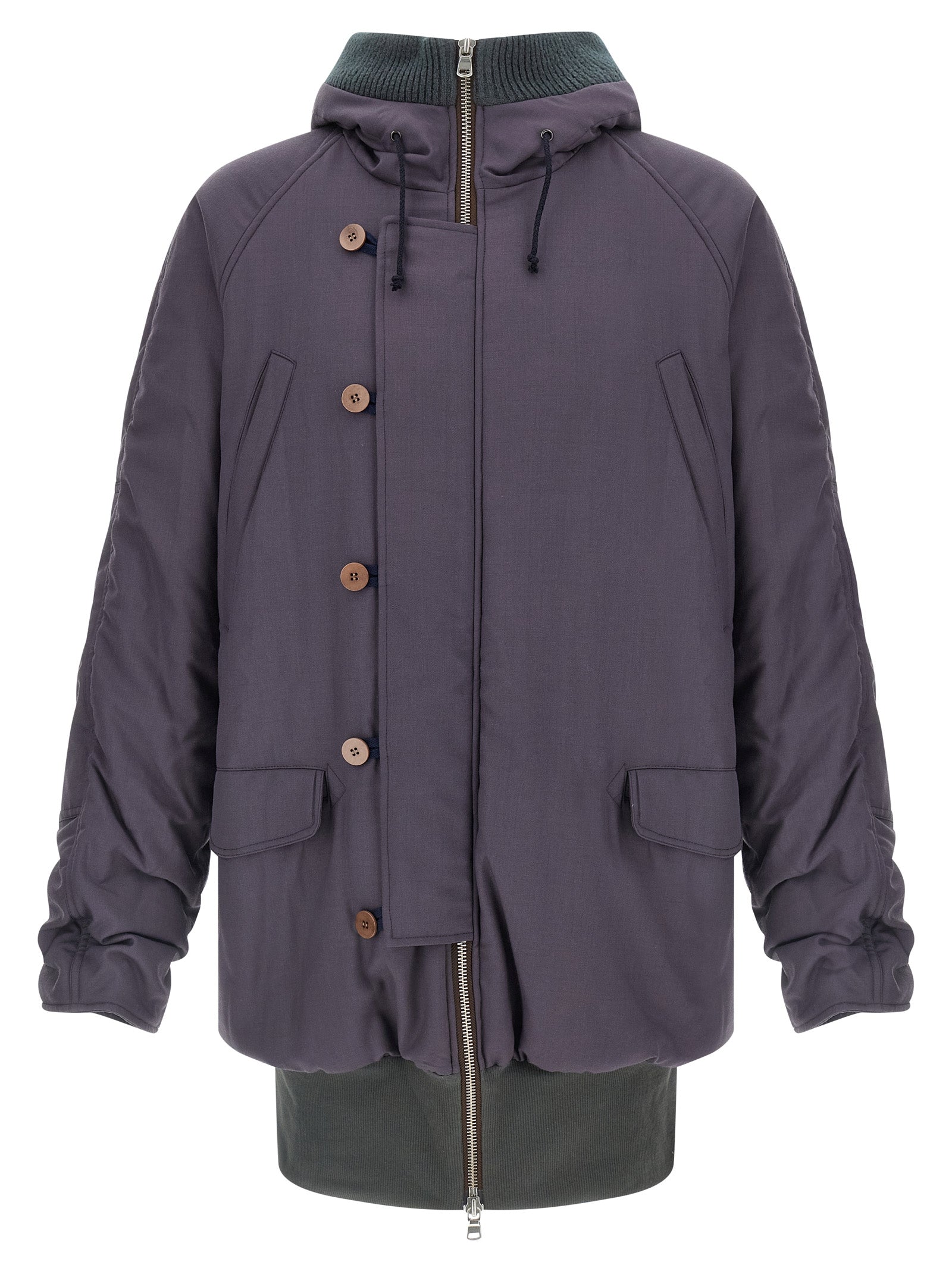 Magliano 3/4 Kenny Hooded Parka Jacket Navy