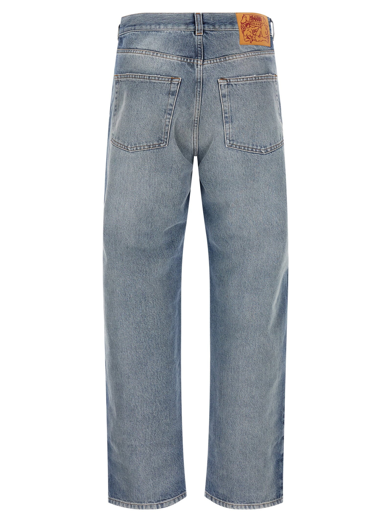 Magliano Flattone Stonewashed Wide Leg Denim Jeans Blauw-thumbmail-2