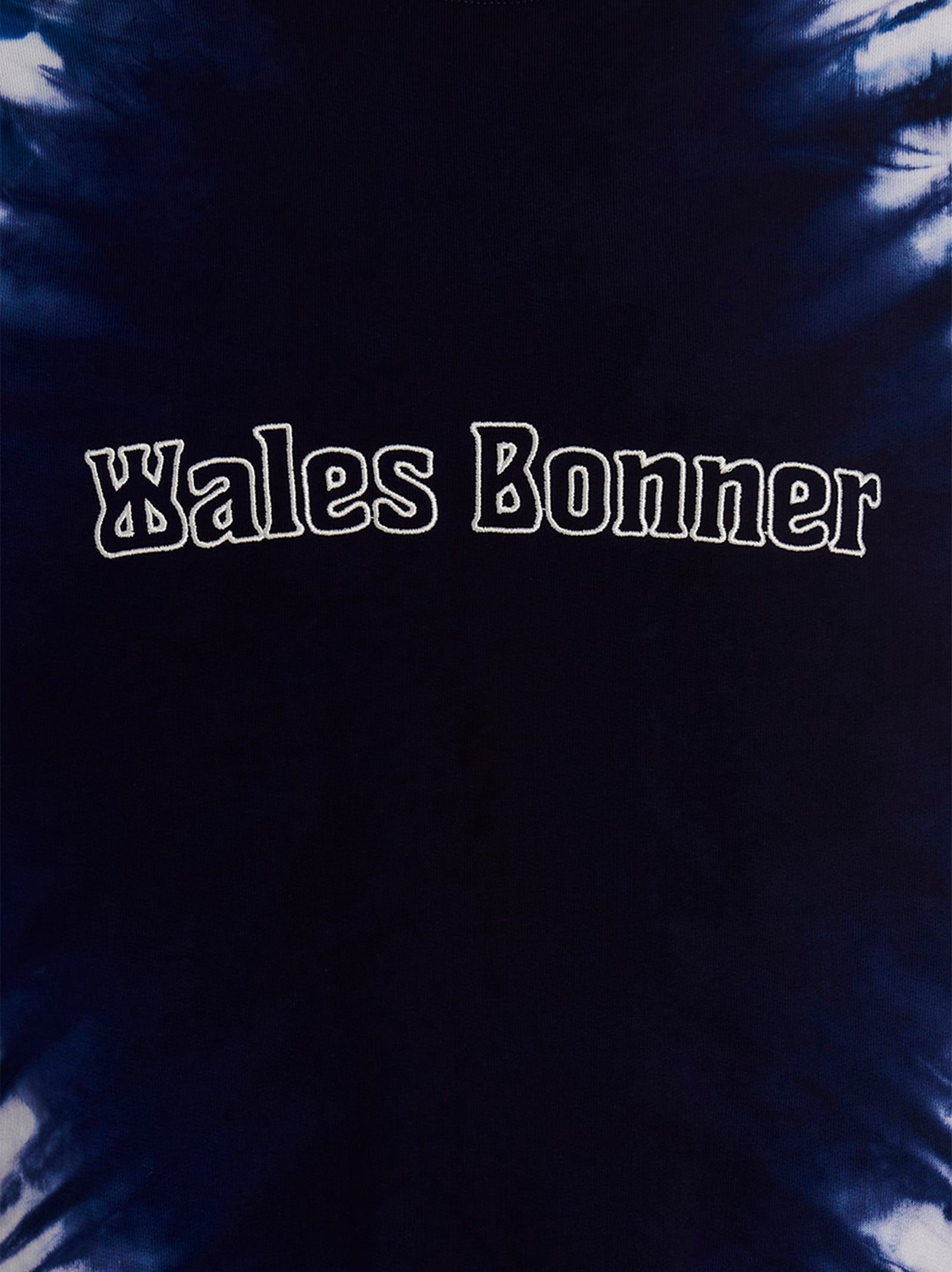 Wales Bonner Logo Embroidery Tie Dye Sweatshirt Blue-thumbmail-4