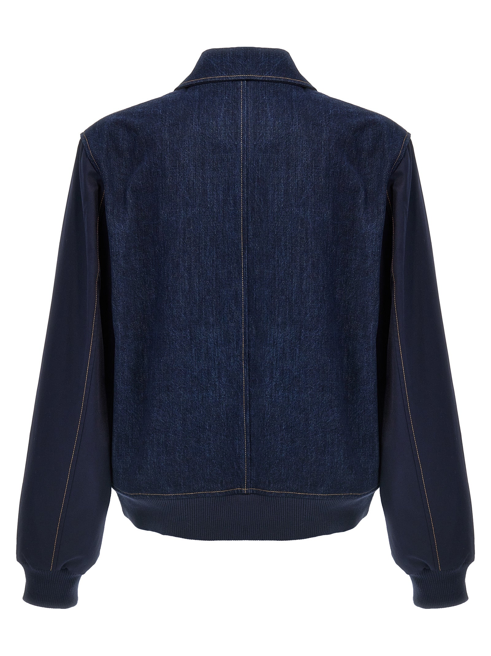 Wales Bonner The Echo Denim Varsity Jacket