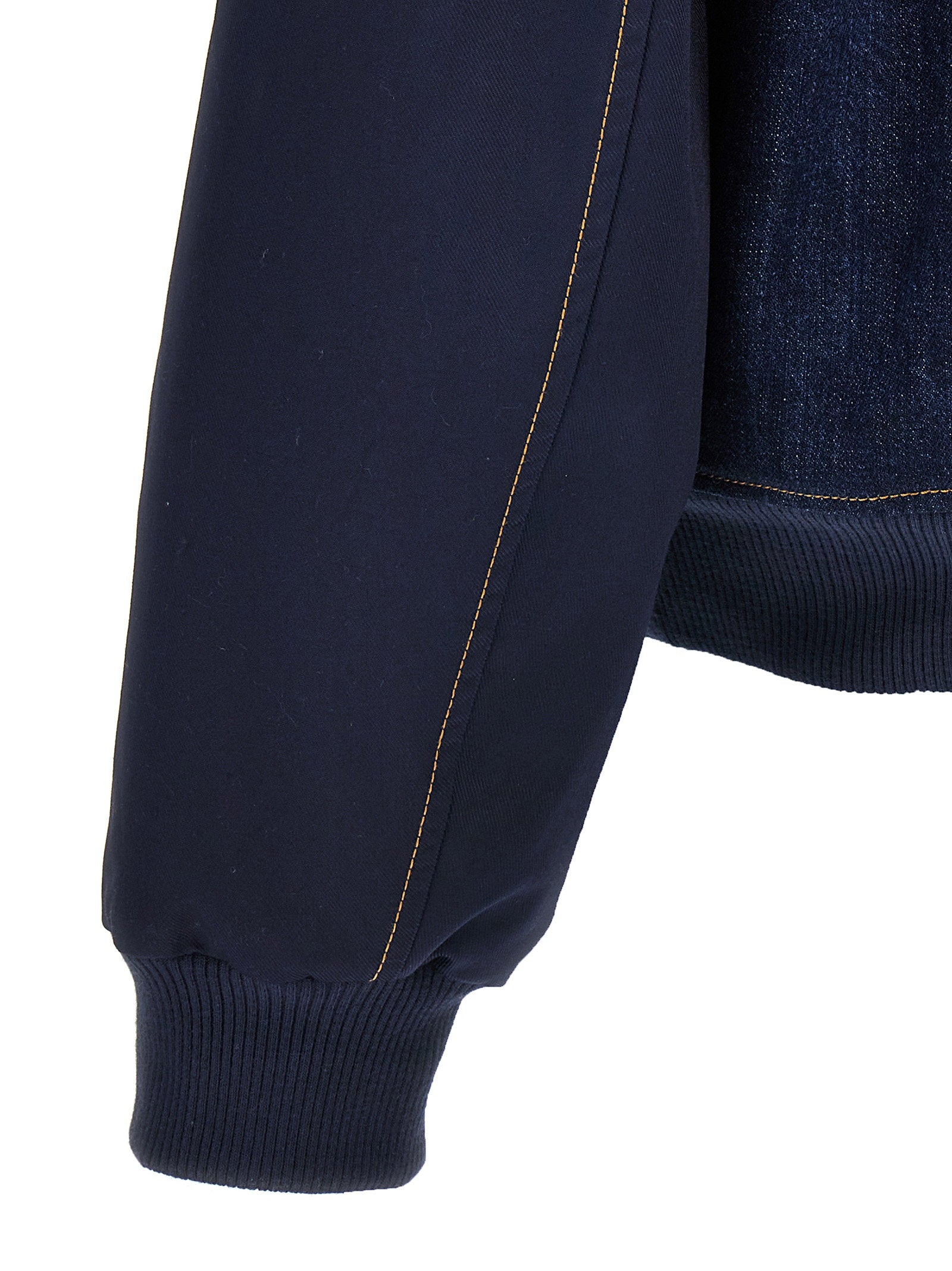 Wales Bonner The Echo Denim Varsity Jacket Blauw Jackets Wales Bonner