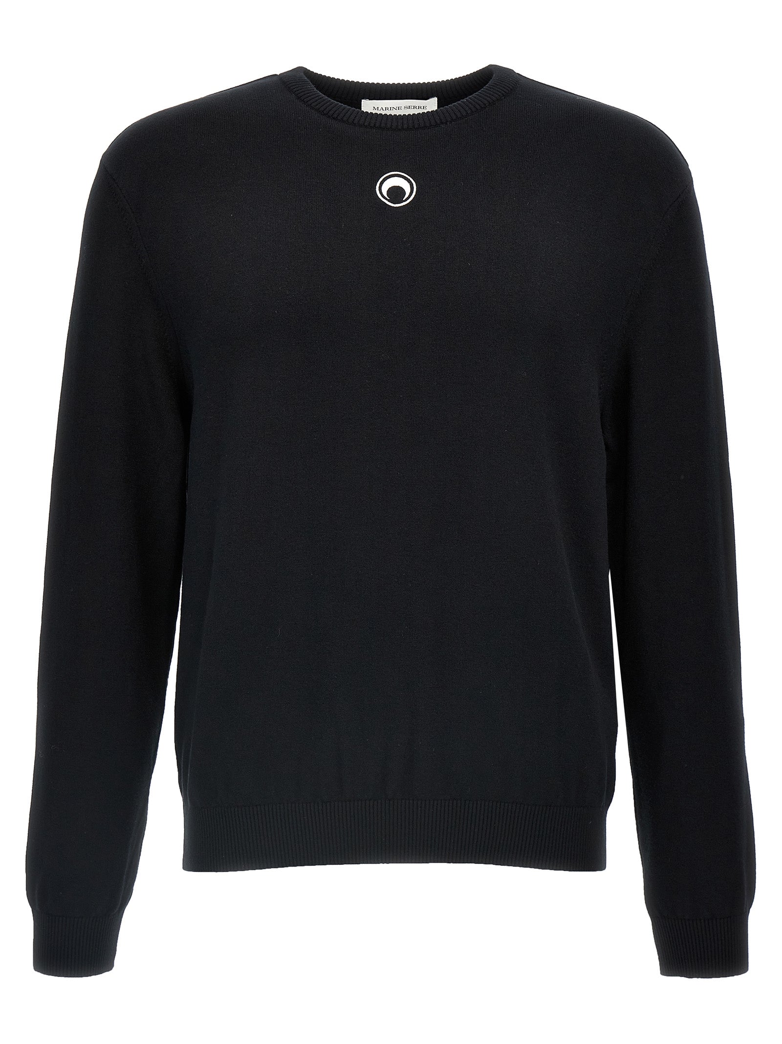 Marine Serre Moon Logo Knit Sweater Black