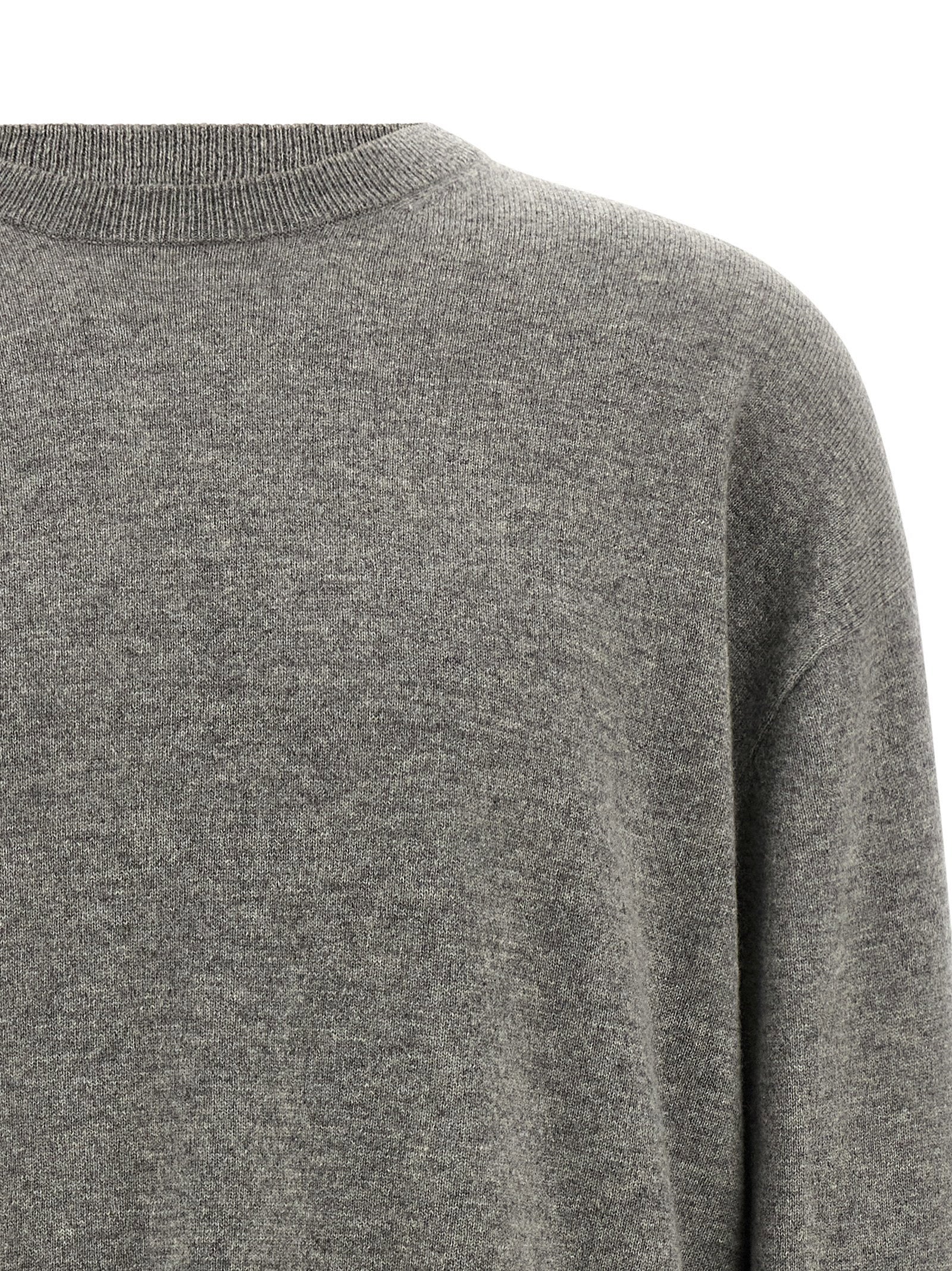Extreme Cashmere N°476 April trui grijsmélee, achteraanzicht