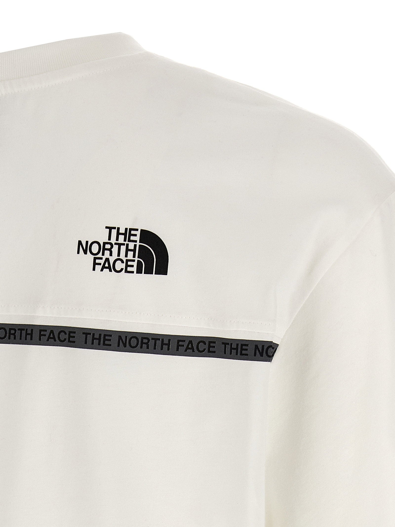 The North Face Zumu T-shirt met Jacquard Kraag Wit Topwear The North Face