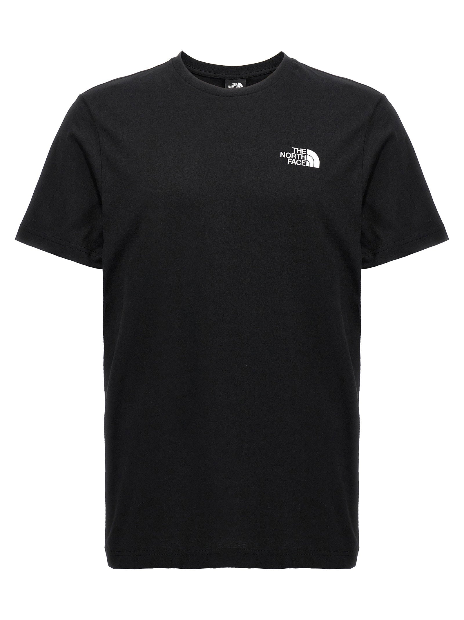 The North Face TNF Red Box Oversized Grafische Tee Zwart Topwear The North Face