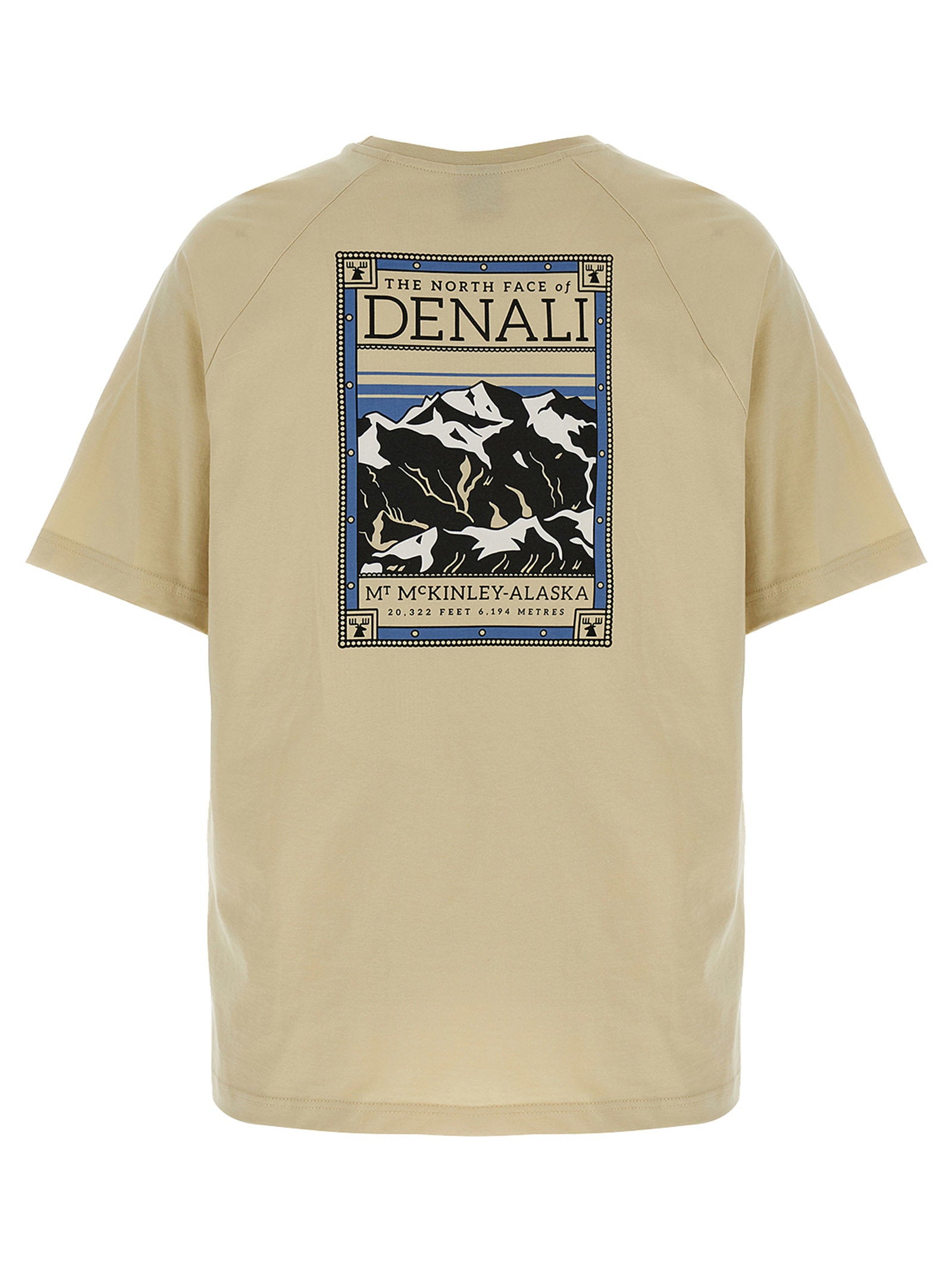 The North Face Graphic Logo Katoenen T-shirt Beige-thumbmail-2