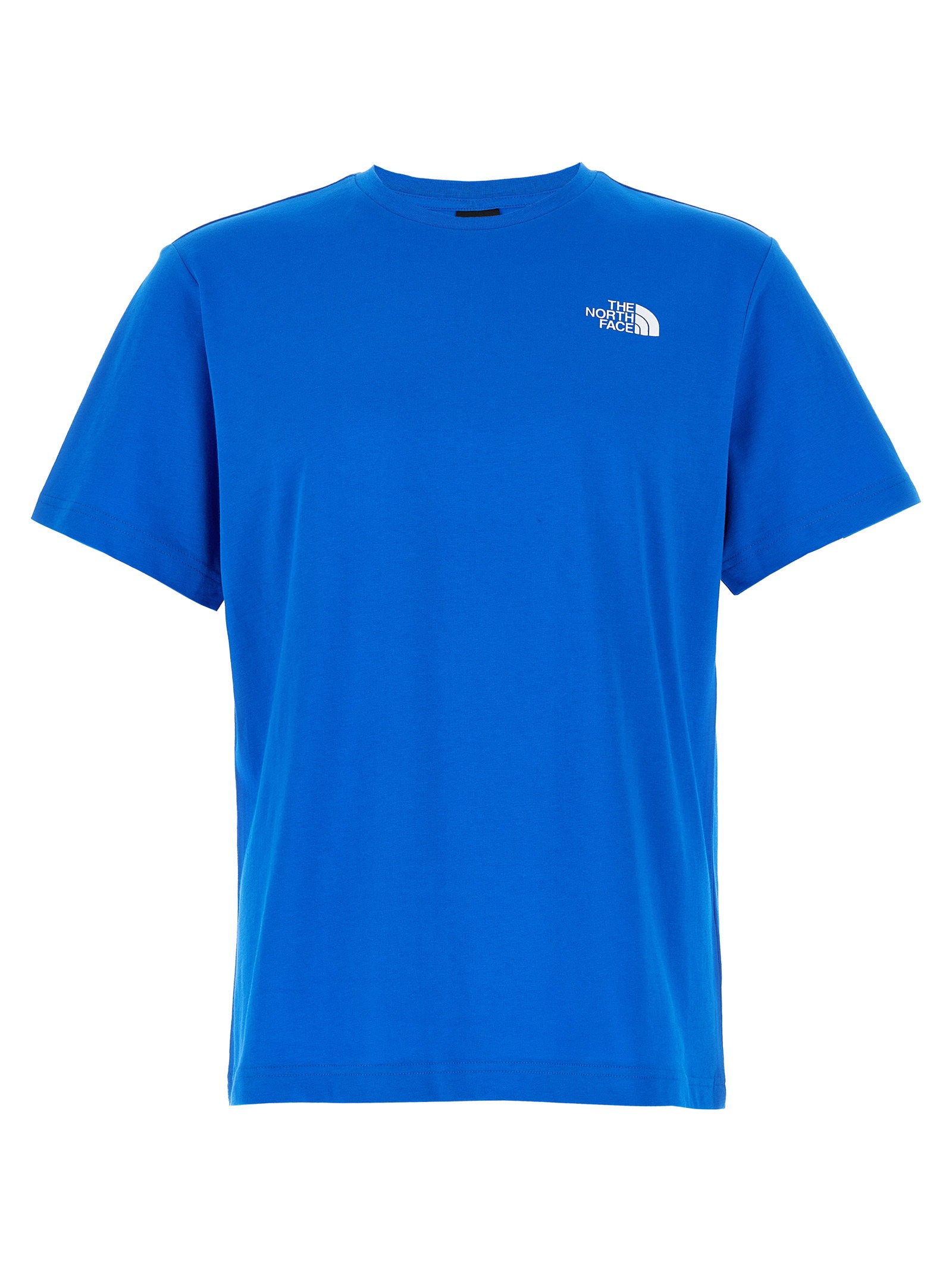 The North Face Vertical Logo T-shirt Blauw Topwear The North Face