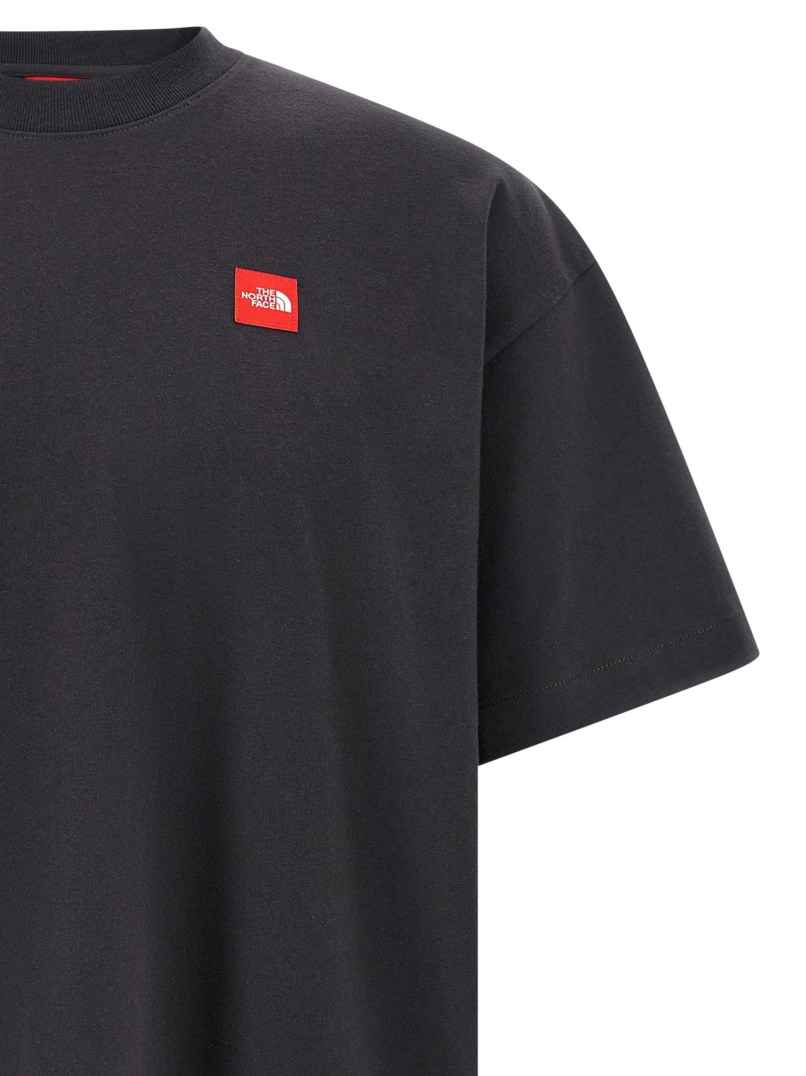 The North Face TNF Red Box Logo T-Shirt Black Topwear The North Face