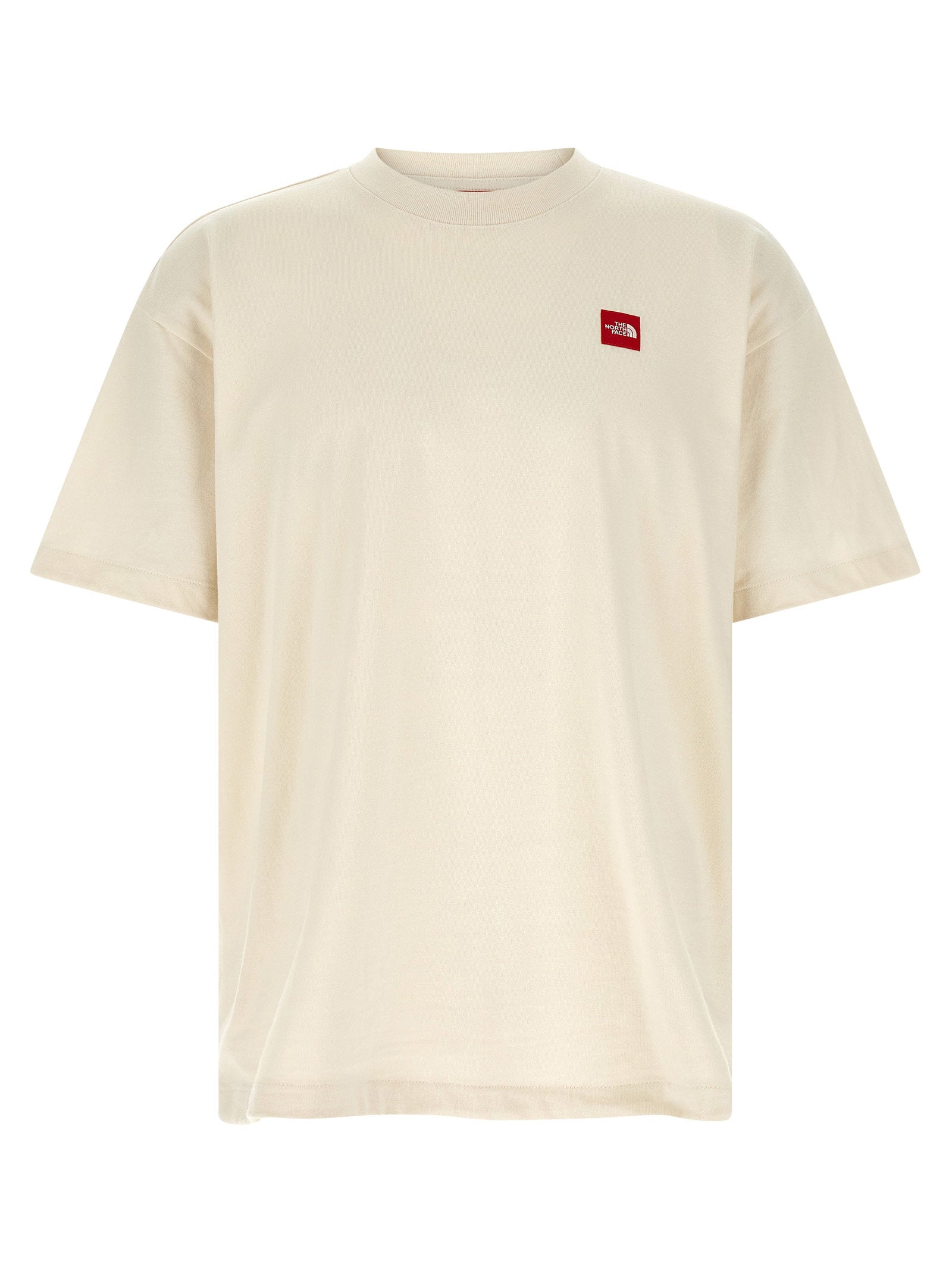 The North Face Red Box Regenerative Cotton T-shirt Beige Topwear The North Face