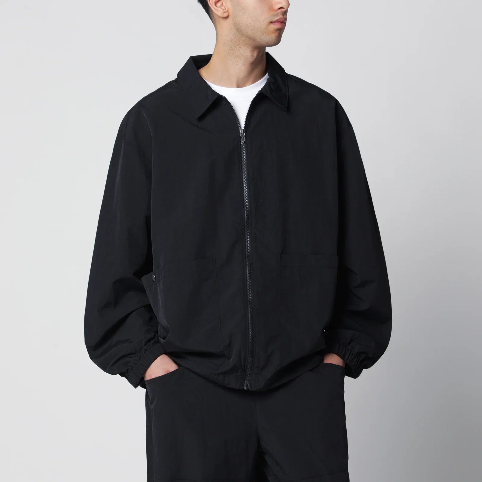 The North Face Black zip-up nylon jacket Shirts The North Face