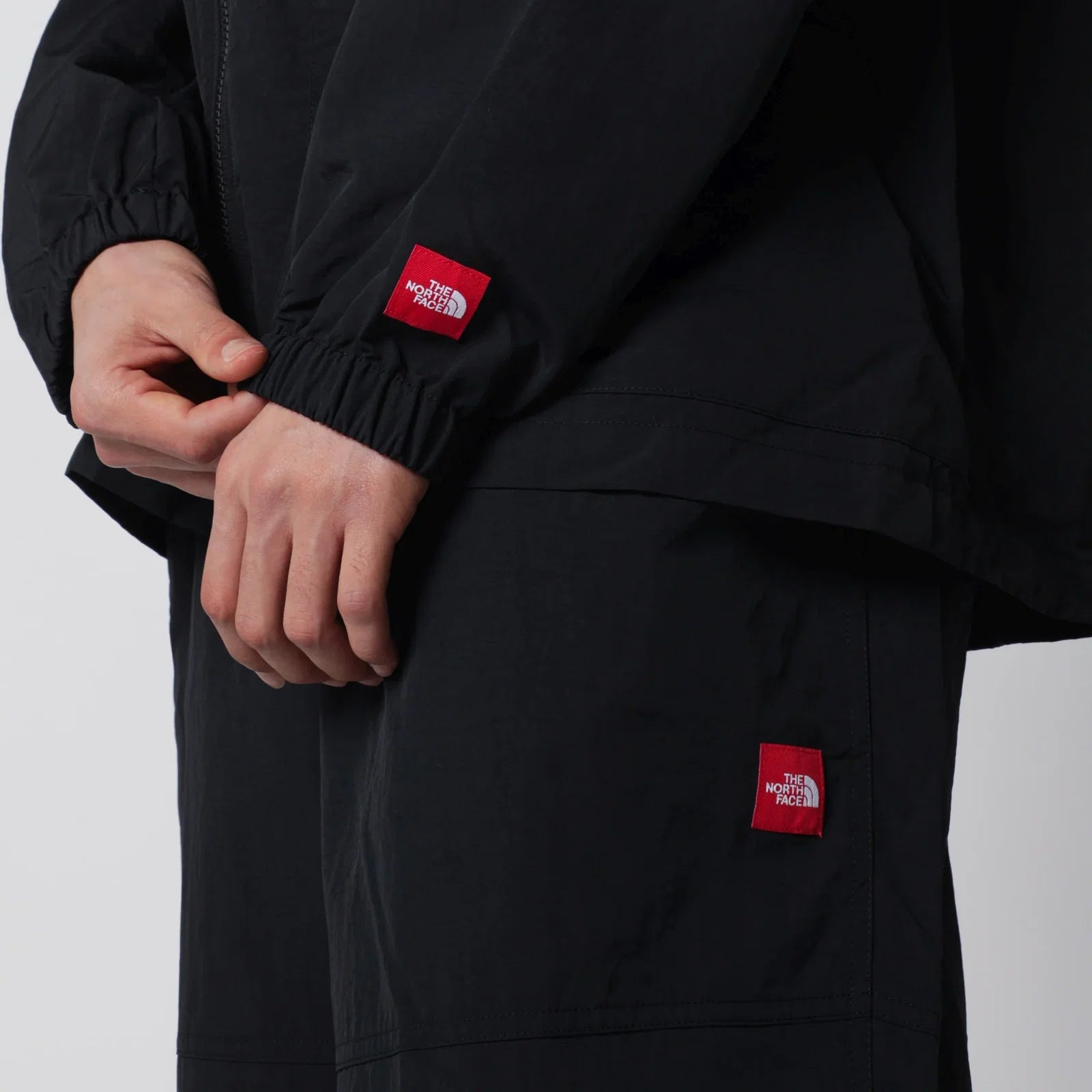 The North Face Black zip-up nylon jacket Shirts The North Face