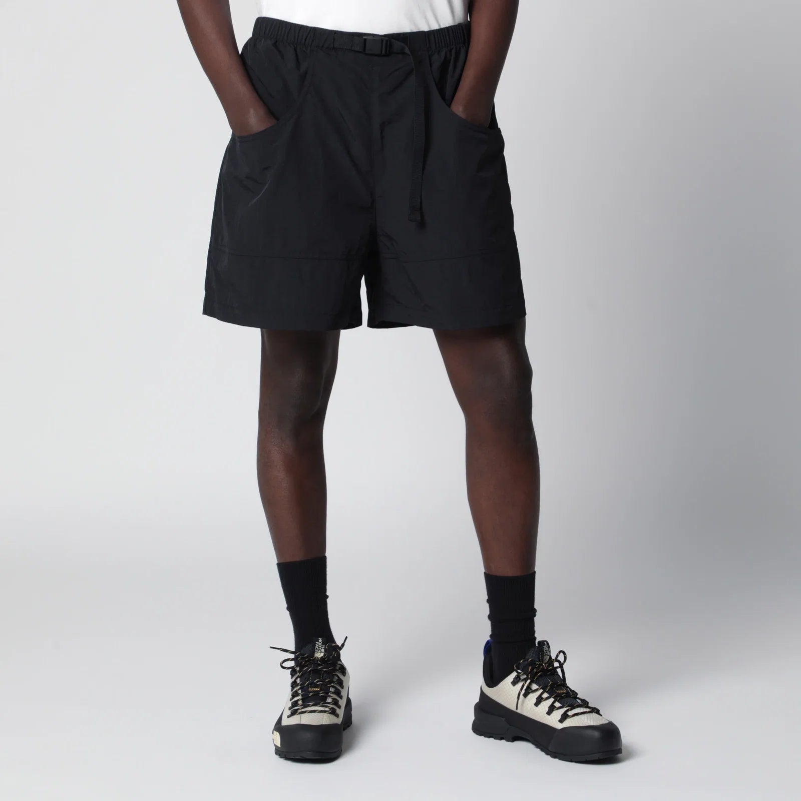 The North Face Black nylon shorts Short trousers The North Face