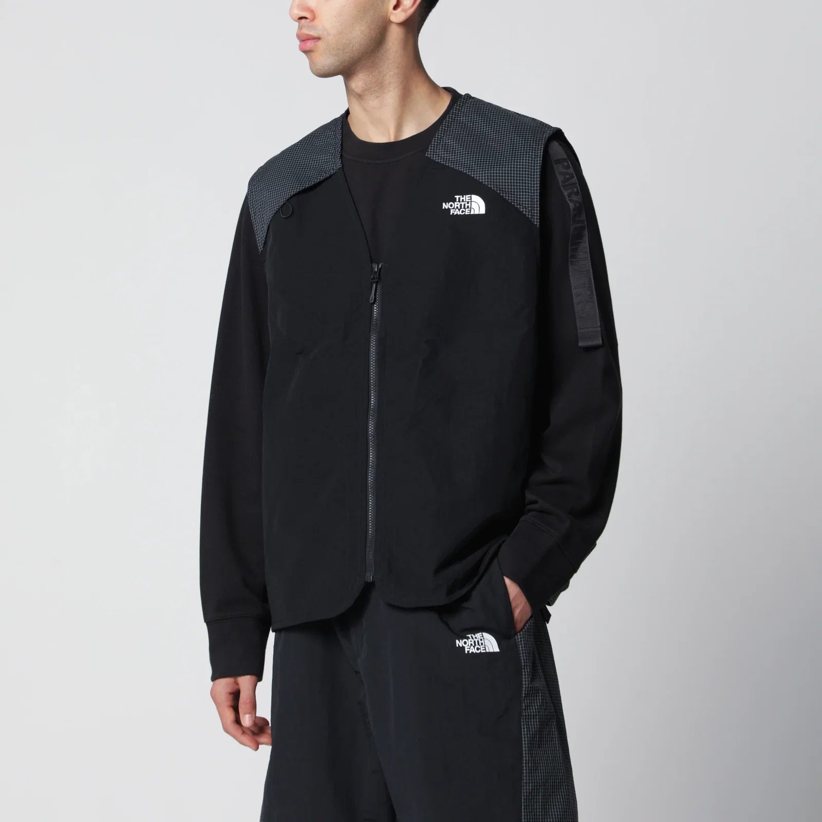 The North Face NSE Tech WindWall vest in nylon-cotton black Jackets The North Face