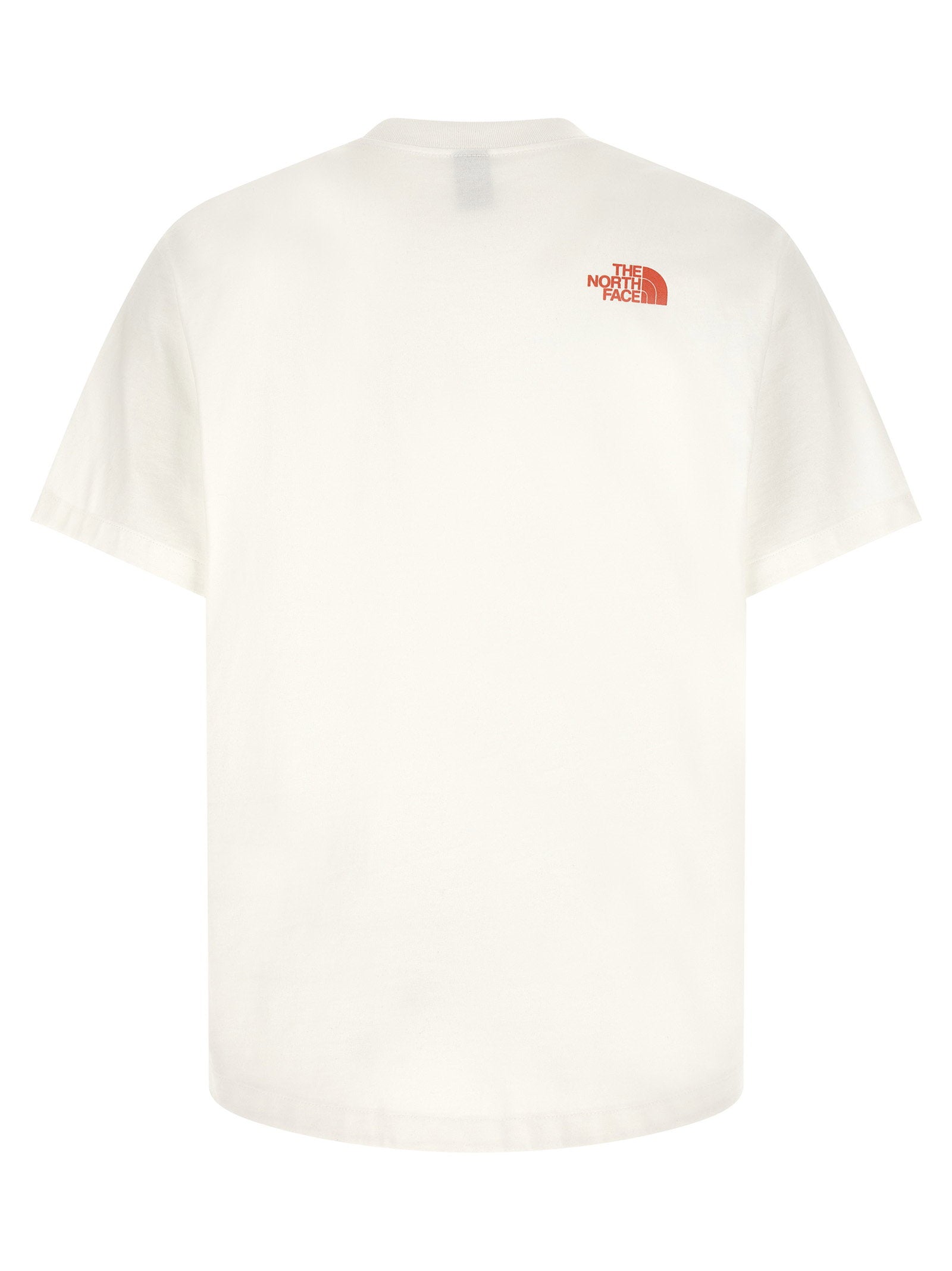 The North Face Mountain Play T-shirt in Wit met Bergprint-thumbmail-2