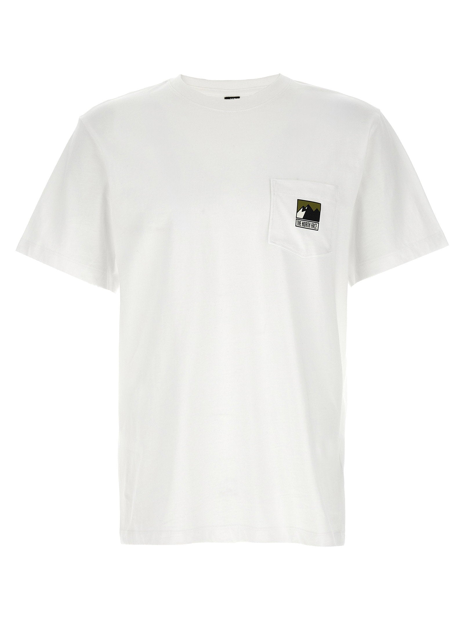 The North Face Mountain Logo Relaxed Fit T-shirt Wit-thumbmail-1