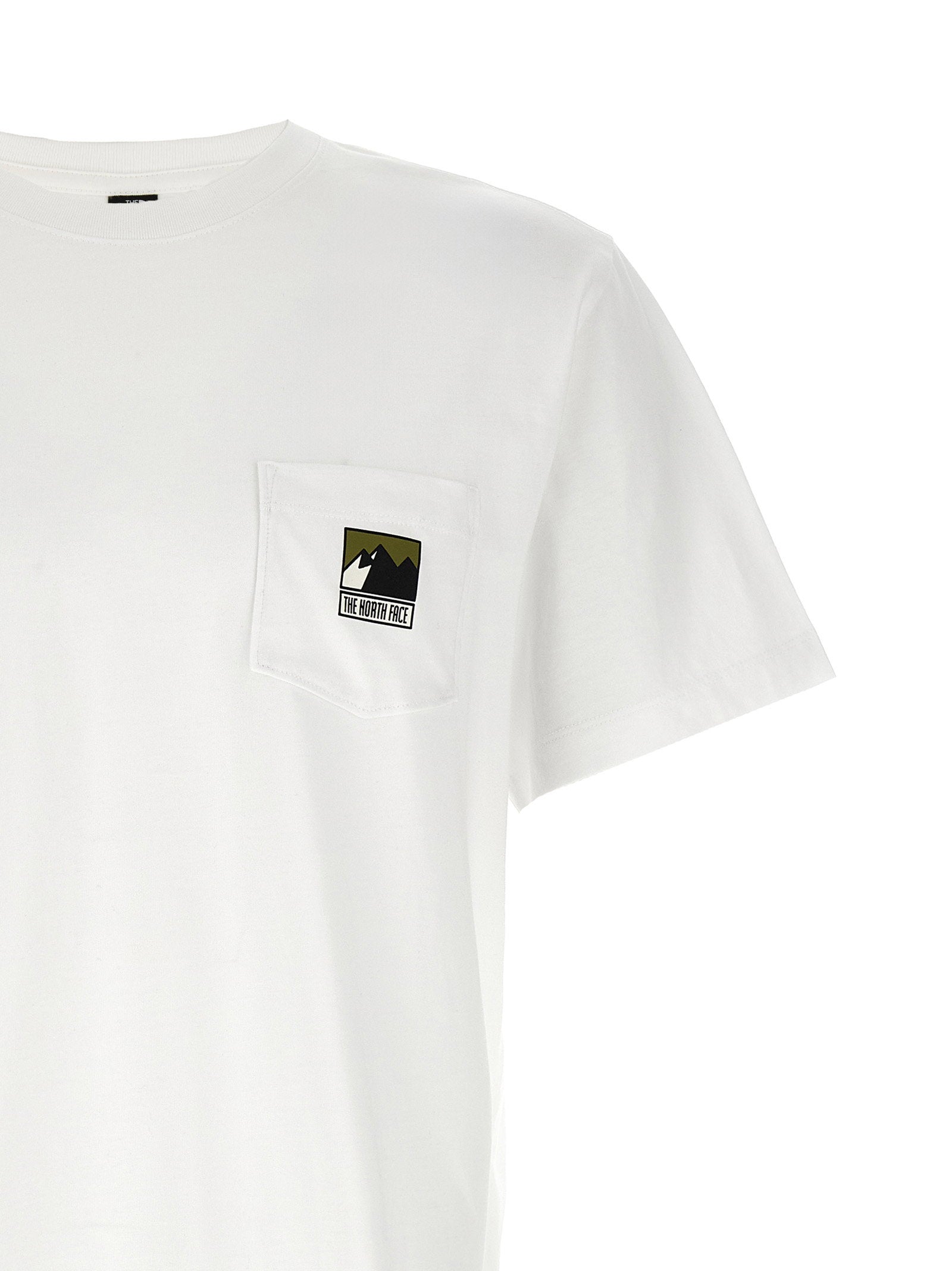 The North Face Mountain Logo Relaxed Fit T-shirt Wit-thumbmail-3