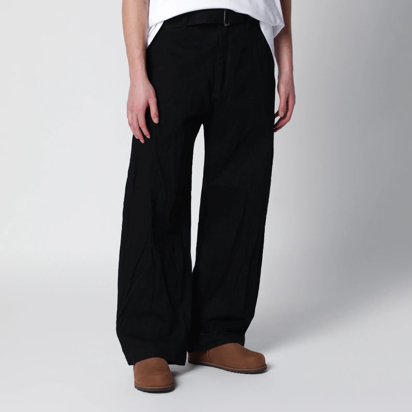 STUDIO NICHOLSON Now mid-rise jeans in black cotton denim Jeans Studio Nicholson